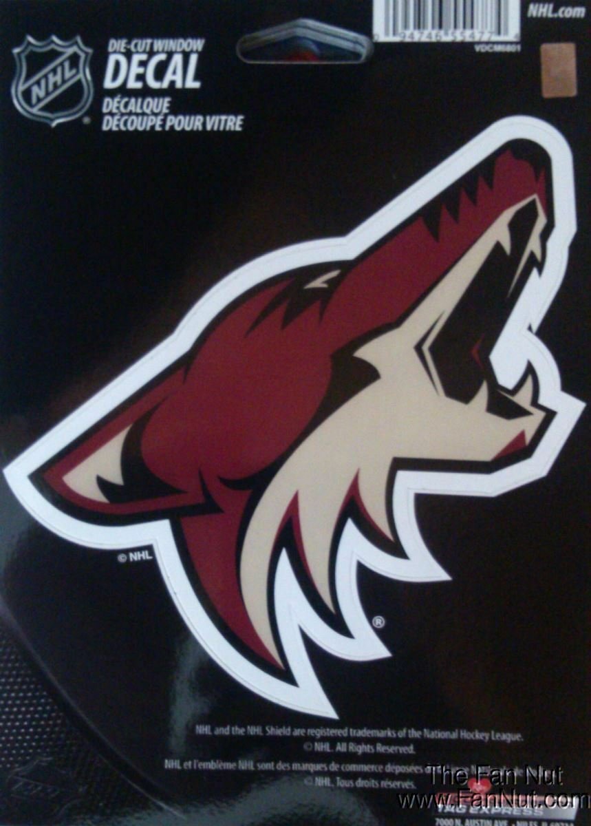 Arizona Coyotes 5" Vinyl Die Cut Decal Sticker Emblem NHL Hockey Phoenix