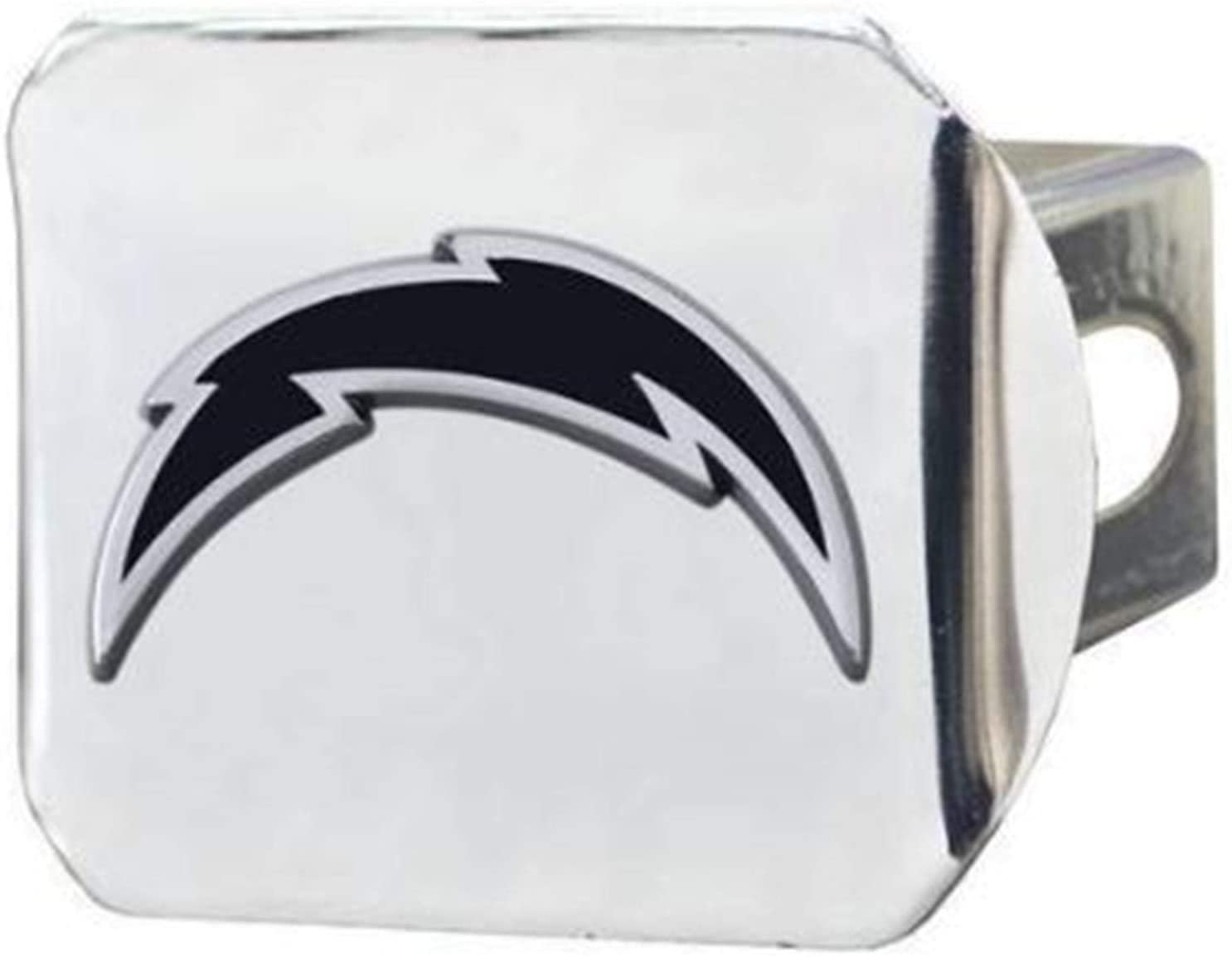 Los Angeles Chargers Hitch Cover Solid Metal with Raised Chrome Metal Emblem 2" Square Type III