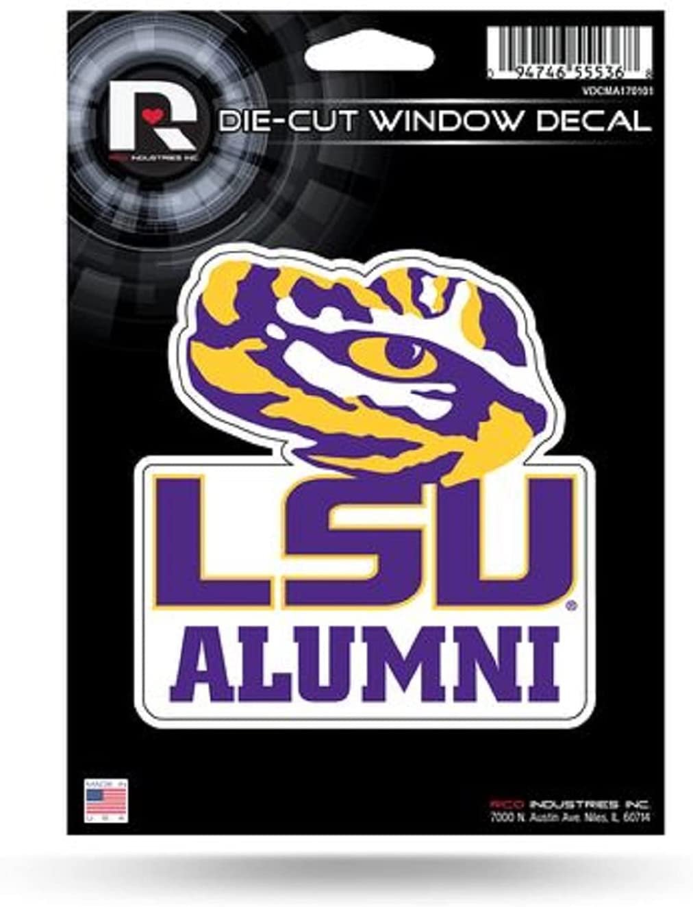 Louisiana State Tigers LSU Alumni 5" Decal Sticker Flat Vinyl Die Cut Auto Home Emblem University