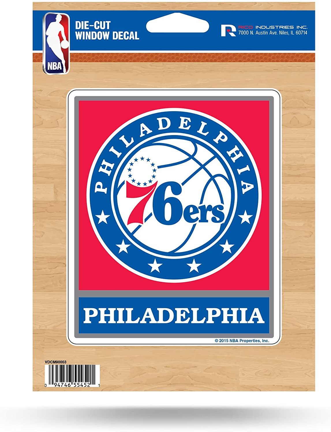 Philadelphia 76ers 5 Inch Decal Sticker Die Cut Flat Vinyl