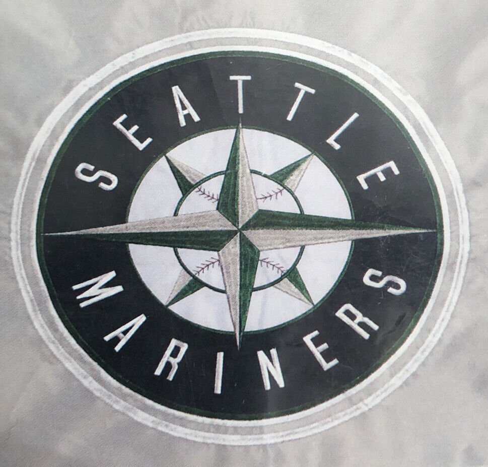Seattle Mariners Premium Double Sided House Flag Banner, Applique Embroidered, 28x44 Inch