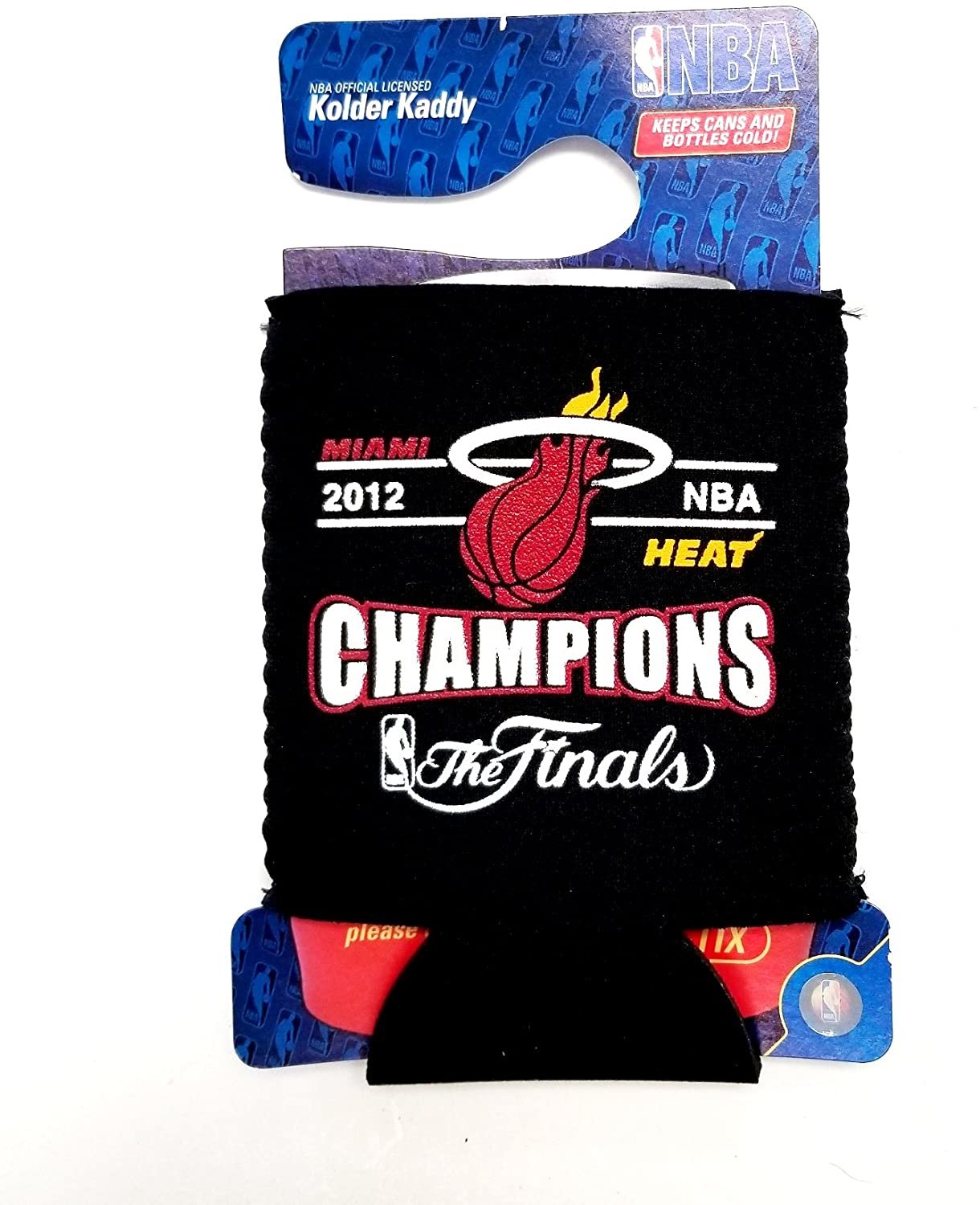 Miami Heat 2012 Champions 2-Pack 12oz CAN Neoprene Beverage Insulator Holder Cooler Basketball