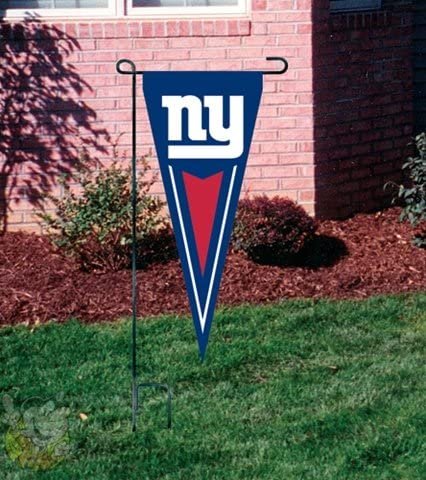 New York Giants 14x34 Inch Garden Flag Banner Yard Pennant Design Embroidered Outdoor