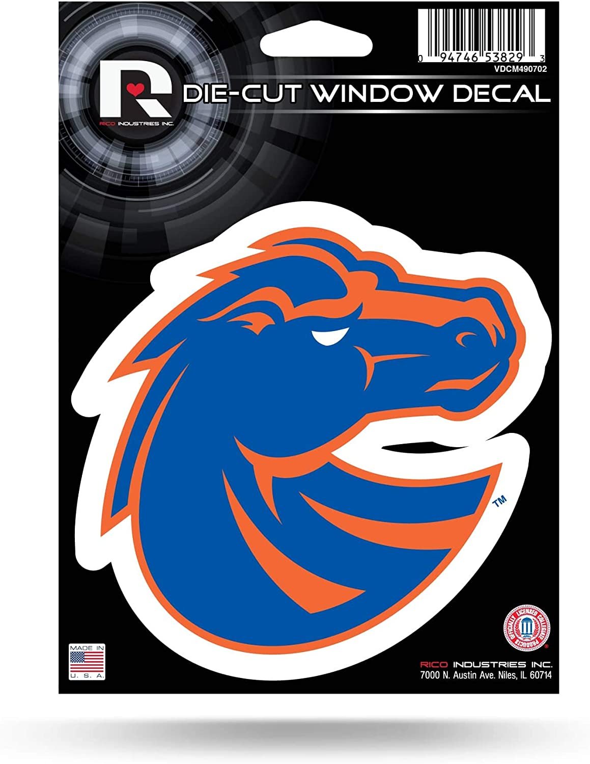 Boise State University Broncos 5 Inch Die Cut Flat Vinyl Decal Sticker Adhesive Backing