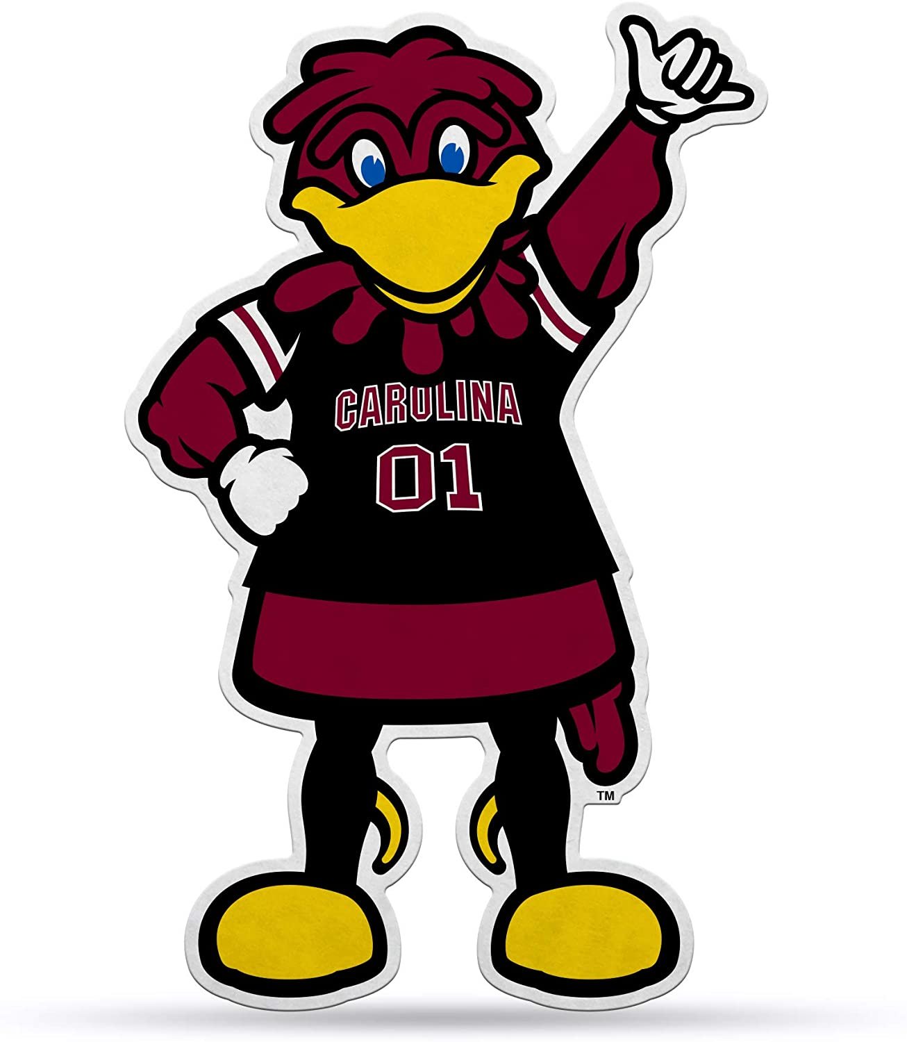 South Carolina Gamecocks Pennant Mascot Design 18 Inch Soft Felt University of