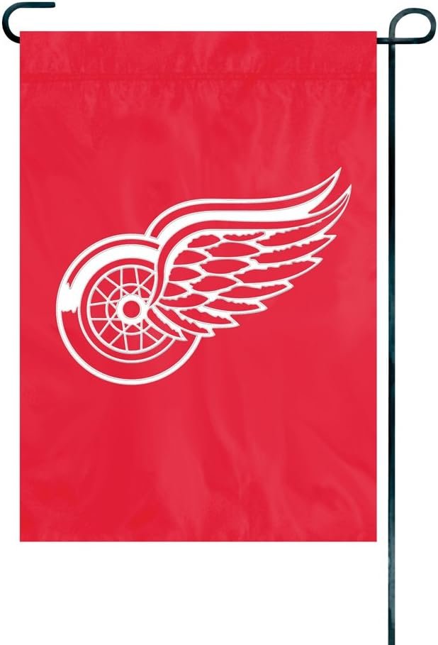 Detroit Red Wings Premium Garden Flag Banner Applique Embroidered 12.5 x 18 Inches
