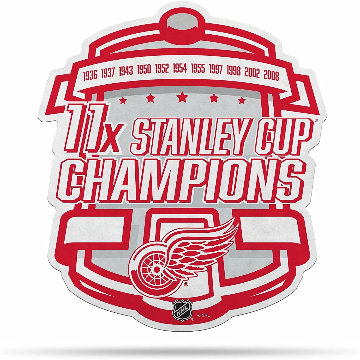 Detroit Red Wings 11x Champions Felt Pennant 18 Inch