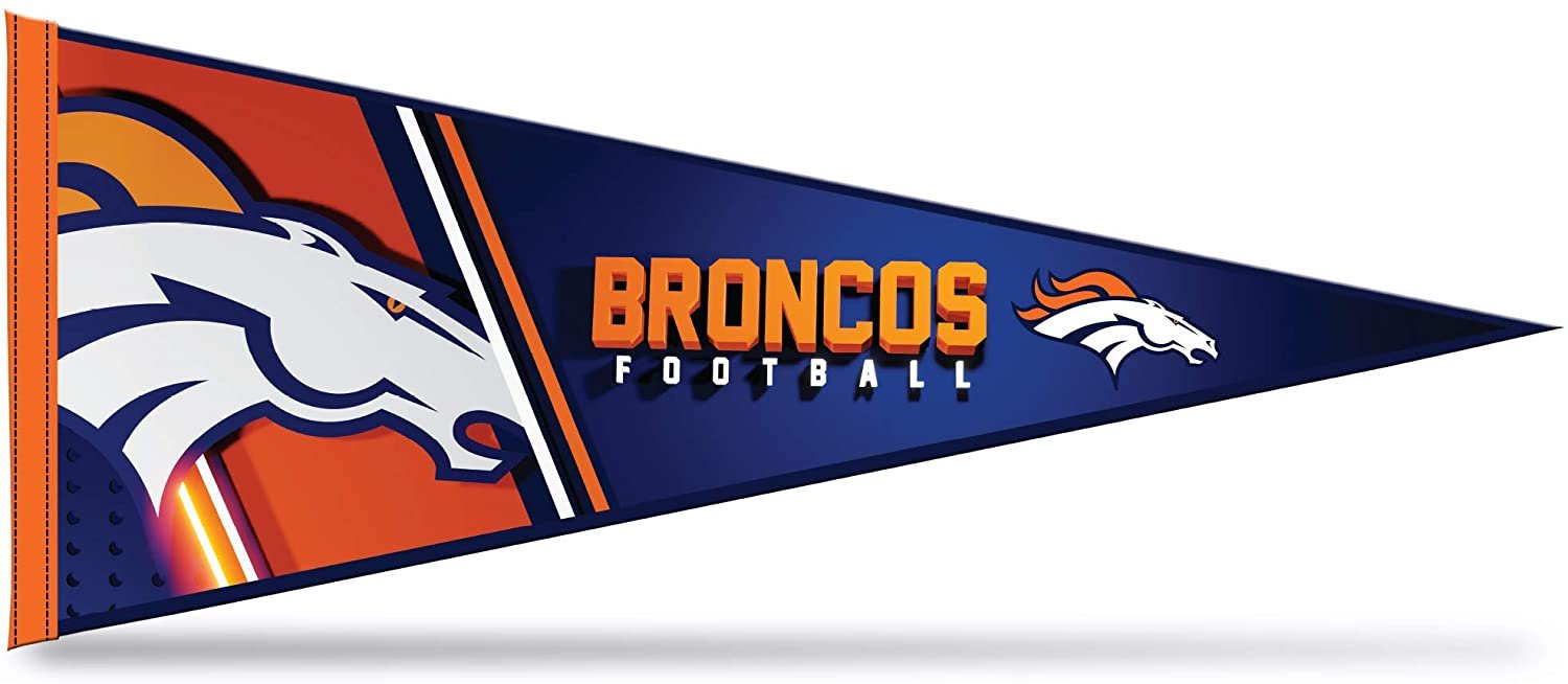 Denver Broncos Pennant 12x30 Inch Soft Felt