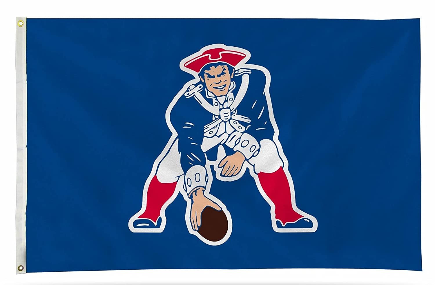 New England Patriots Premium 3x5 Feet Flag Banner, Retro Logo, Metal Grommets, Outdoor Indoor, Single Sided