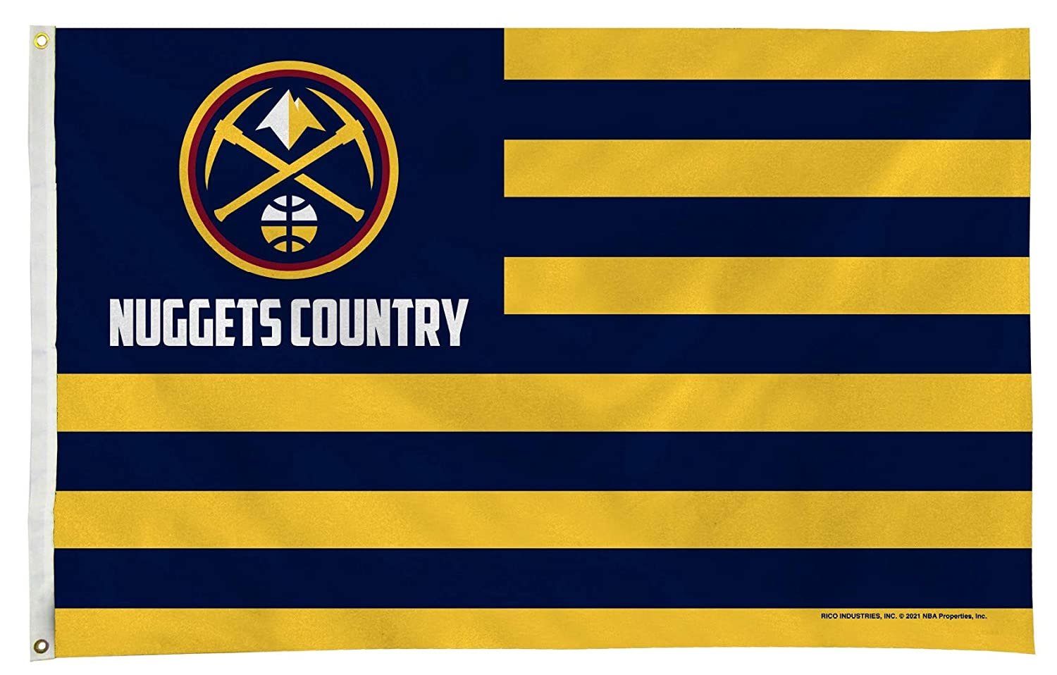 Denver Nuggets Flag Banner 3x5 Country Design Premium with Metal Grommets Outdoor House Basketball