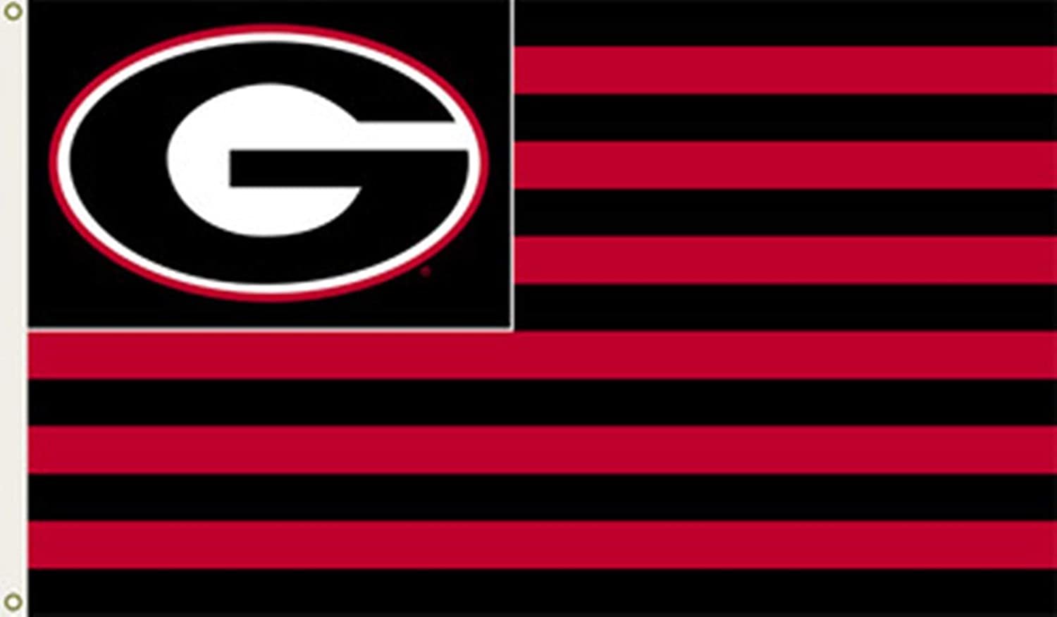 Georgia Bulldogs Stripes Nation 3x5 Flag Outdoor House Banner University of