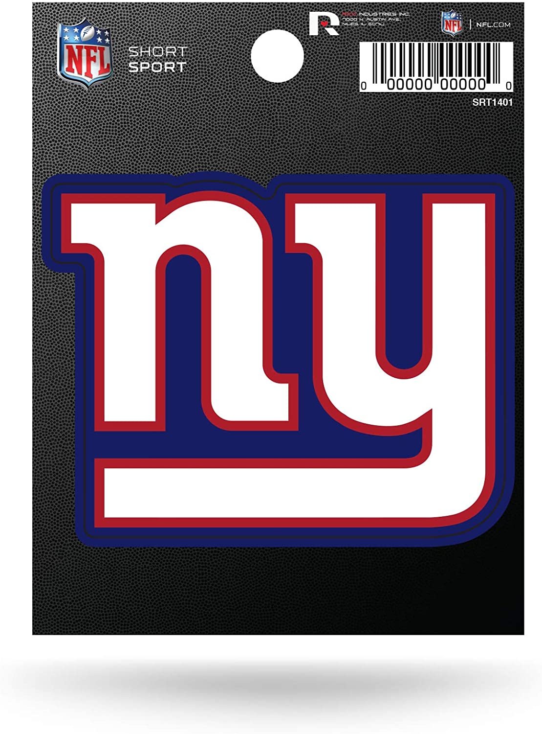 New York Giants 3 Inch Decal Sticker, Flat Vinyl Die Cut, Full Adhesive Backing