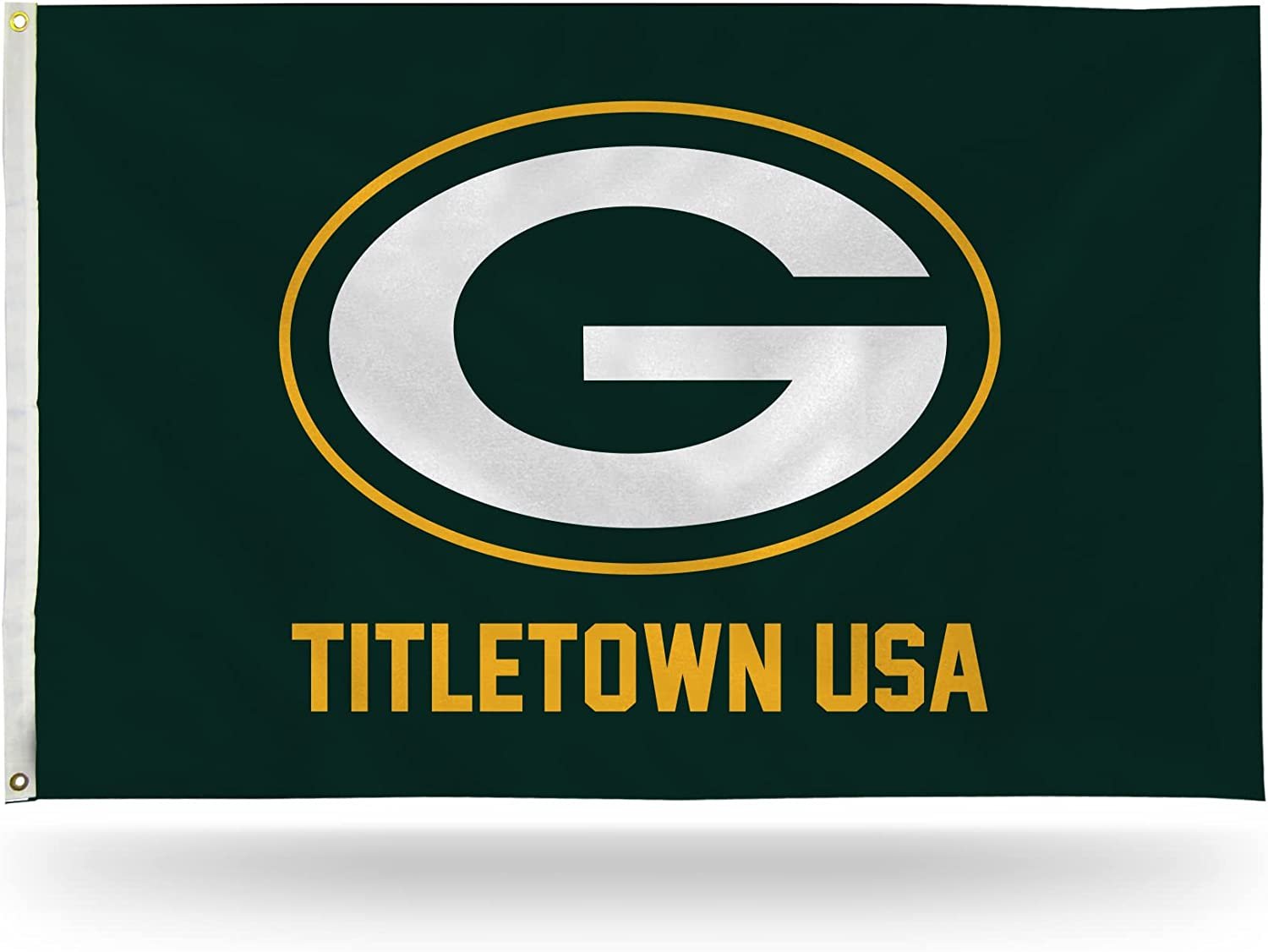 Green Bay Packers 3x5 Flag Banner Titletown Design Metal Grommets Outdoor Indoor