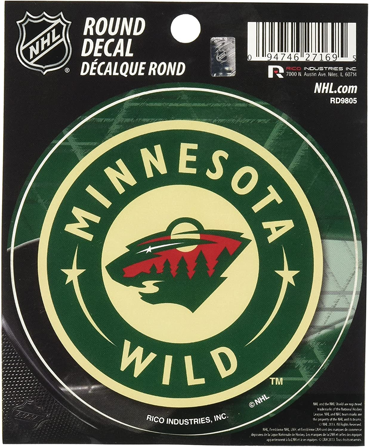 Minnesota Wild 4" Round Decal