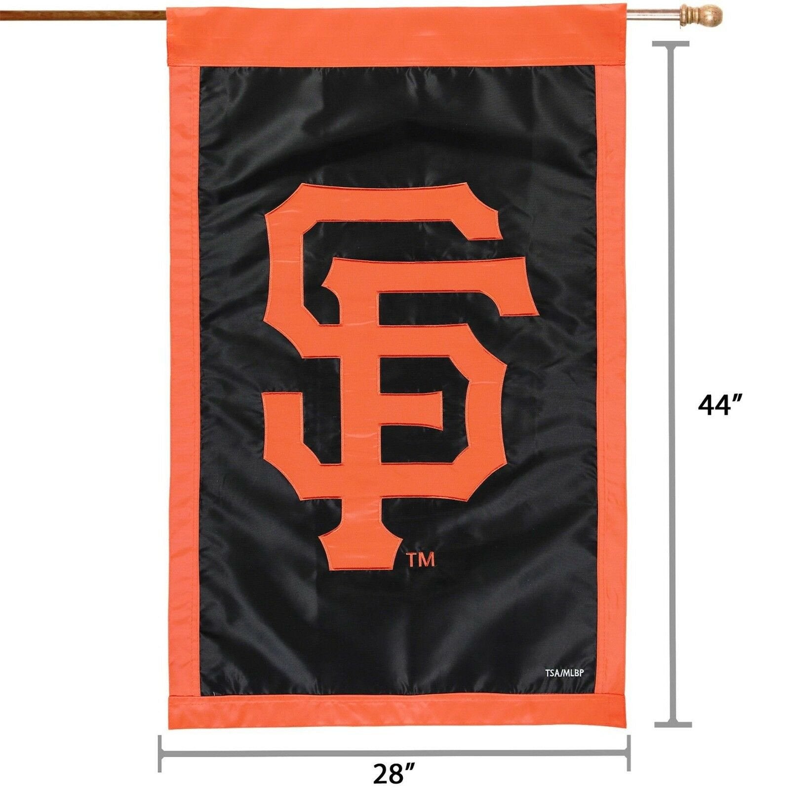 San Francisco Giants PV EG Premium 2-sided BANNER Applique Embroidered Flag