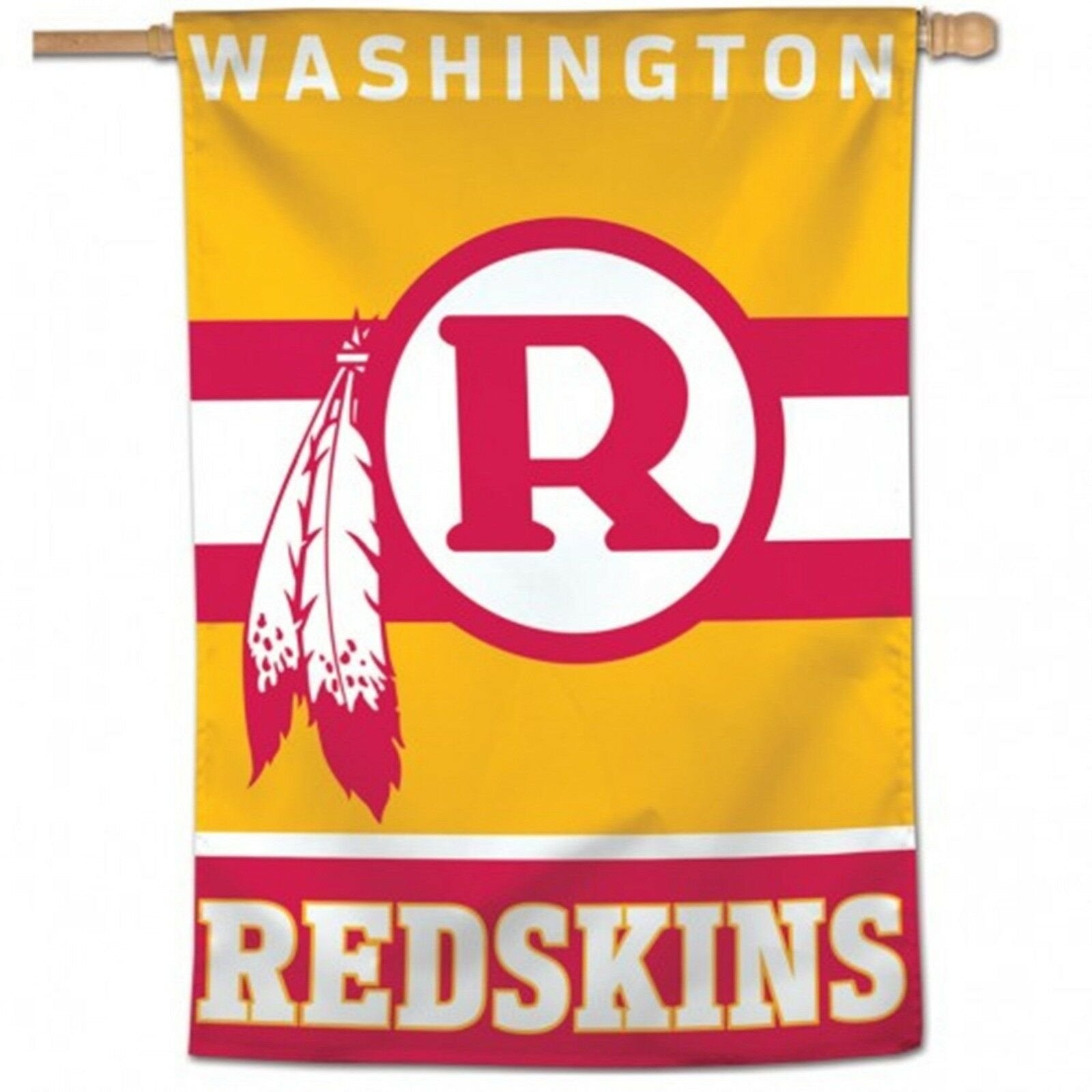 Washington Redskins Commanders Retro Logo Premium 28x40 Inch Banner Flag Outdoor