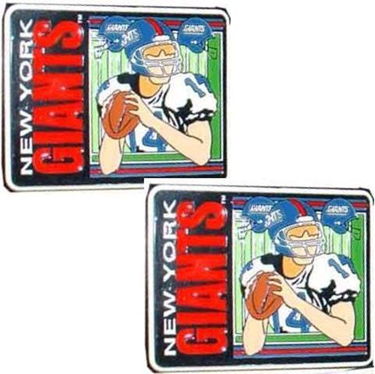 New York Giants Retro 2-Pack Ceramic Team Magnets NFL Football