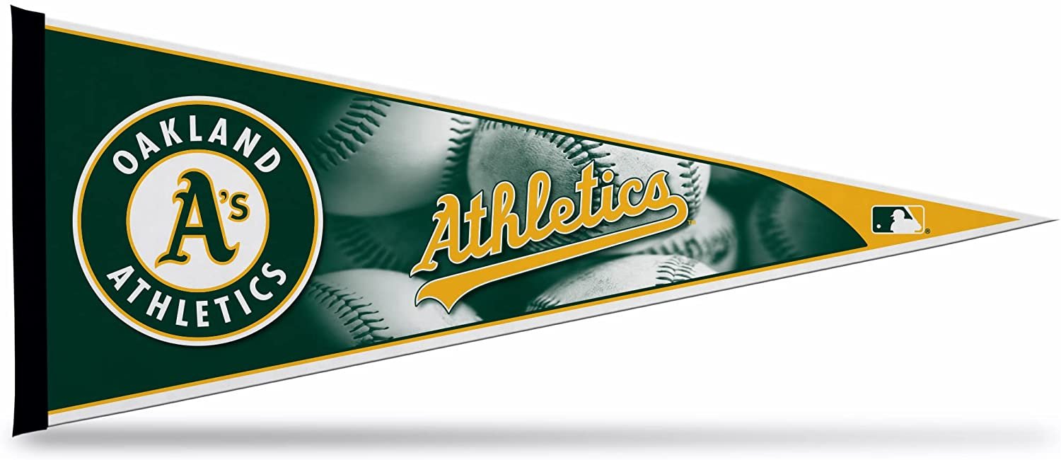 Oakland Athletics A's Soft Felt Pennant, Primary Design, 12x30 Inch, Easy To Hang