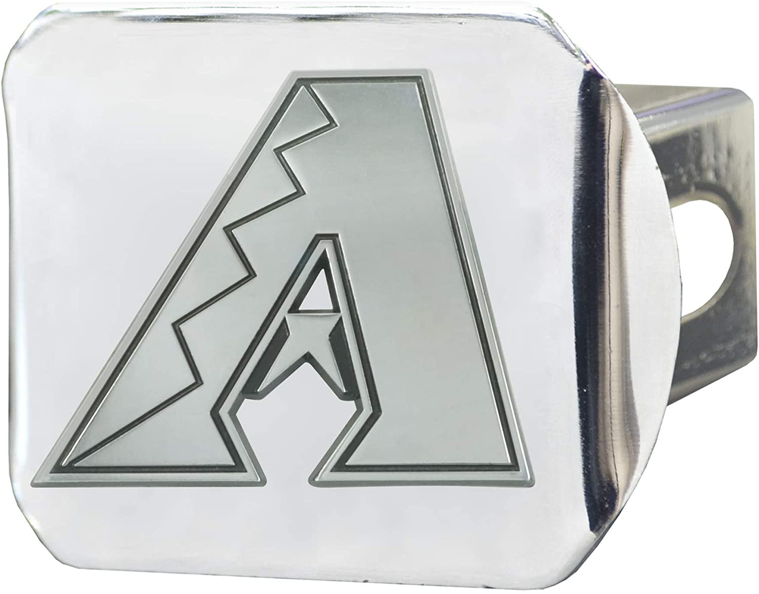 Arizona Diamondbacks Hitch Cover Solid Metal with Chrome Metal Emblem 2" Square Type III