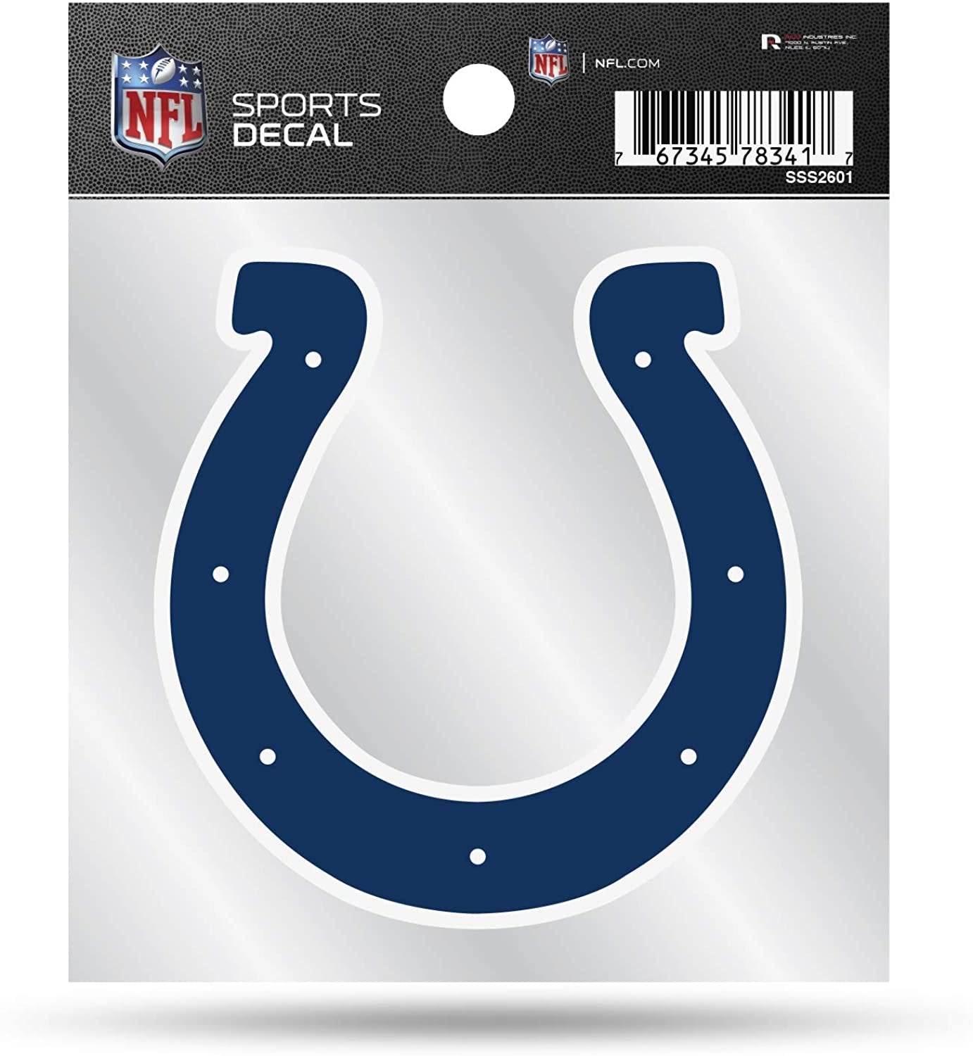 Indianapolis Colts Sticker Decal 4x4 Inch Clear Backing Auto Home