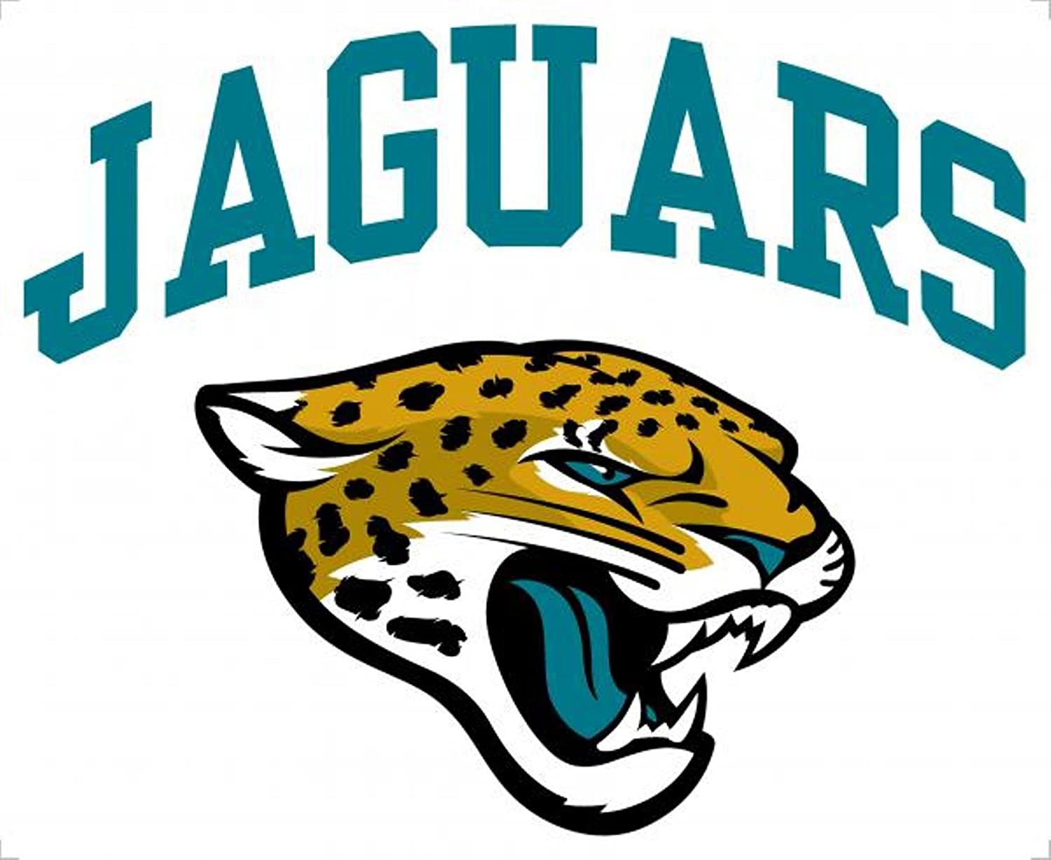 jacksonville Jaguars 8 Inch Arched Decal Sticker Flat Vinyl Auto Home Football