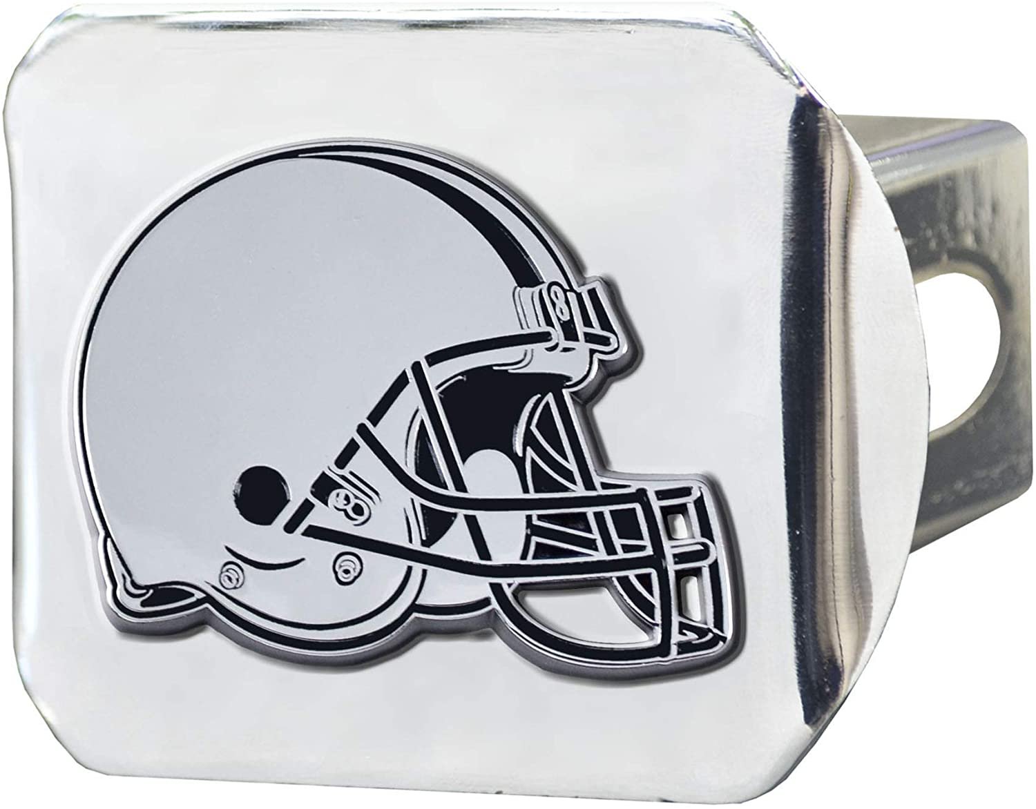 Cleveland Browns Hitch Cover Solid Metal with Raised Chrome Metal Emblem 2" Square Type III