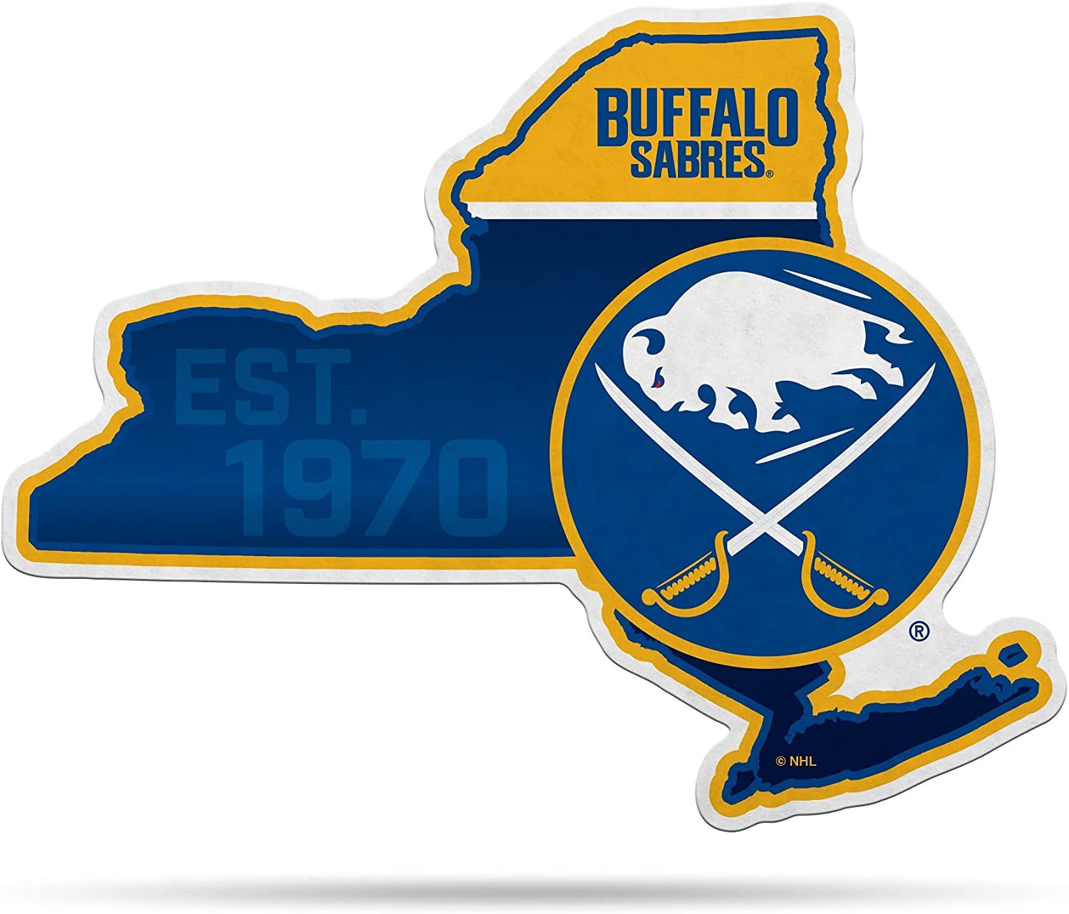 Buffalo Sabres 18" State Shape Pennant Soft Felt