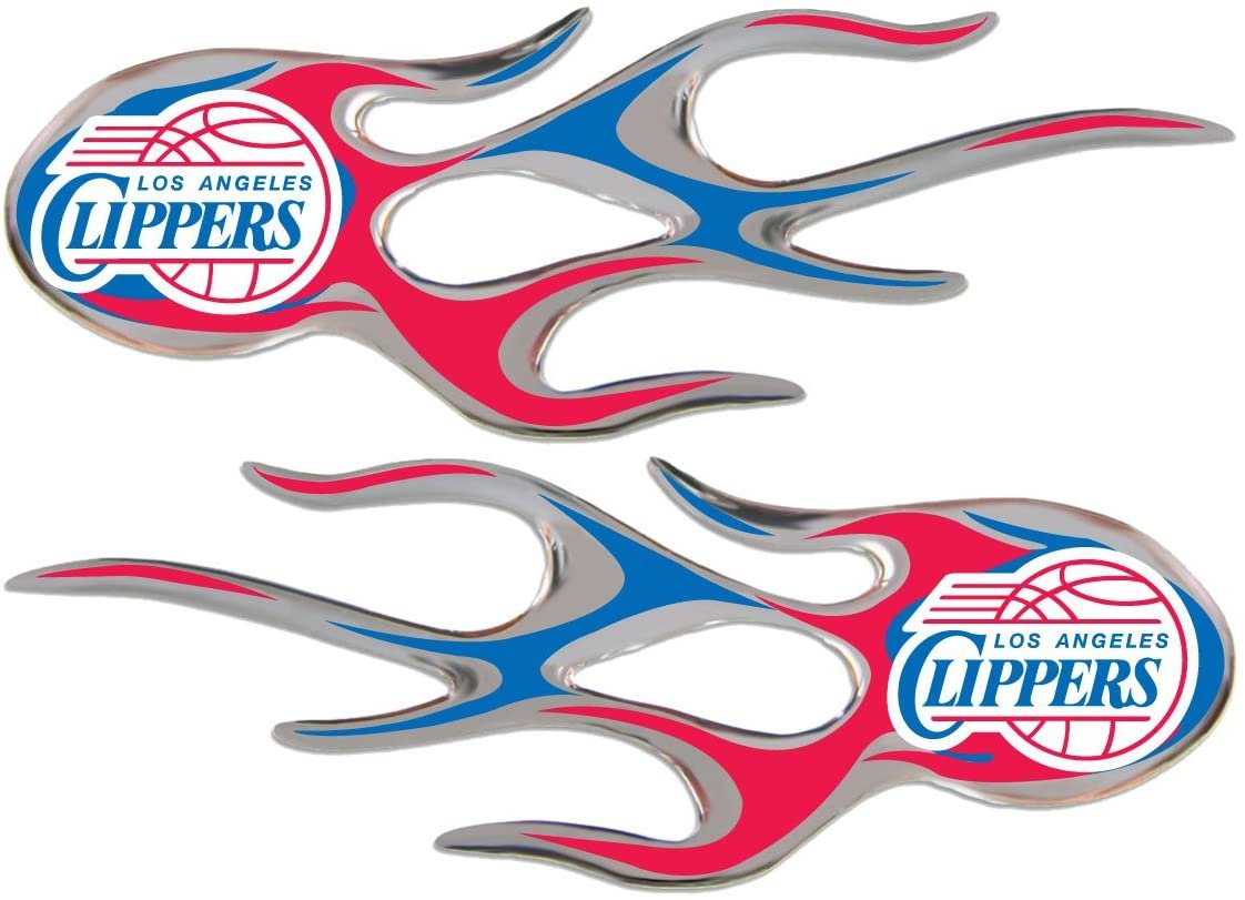 Los Angeles Clippers Flame Car Decal ProMark