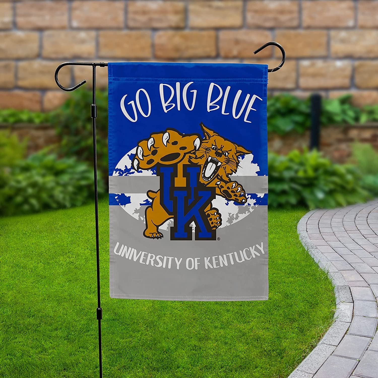 University of Kentucky Wildcats Double Sided Garden Flag Banner 12x18 Inch Alternate Design