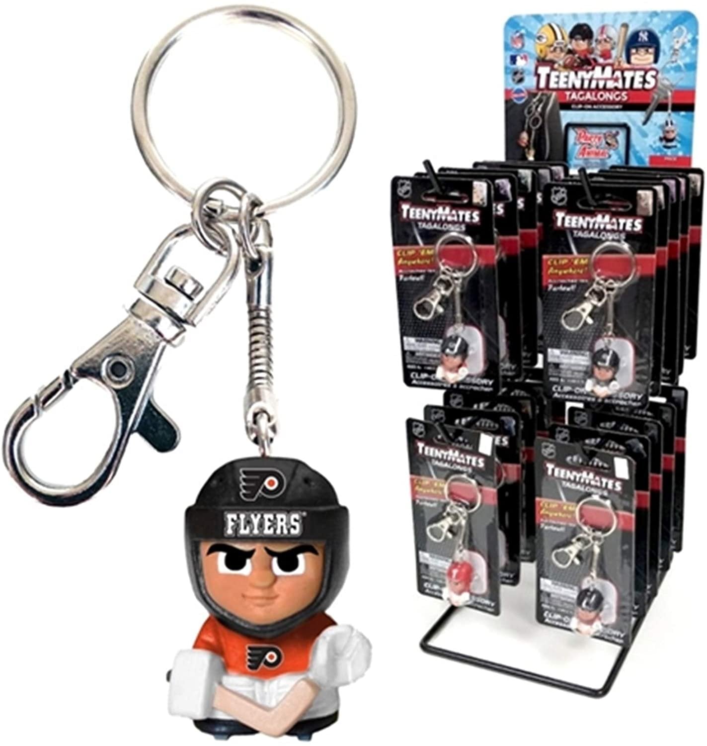 Party Animal Philadelphia Flyers Teeny Mates Keychain Tag Along Figure NHL Hockey