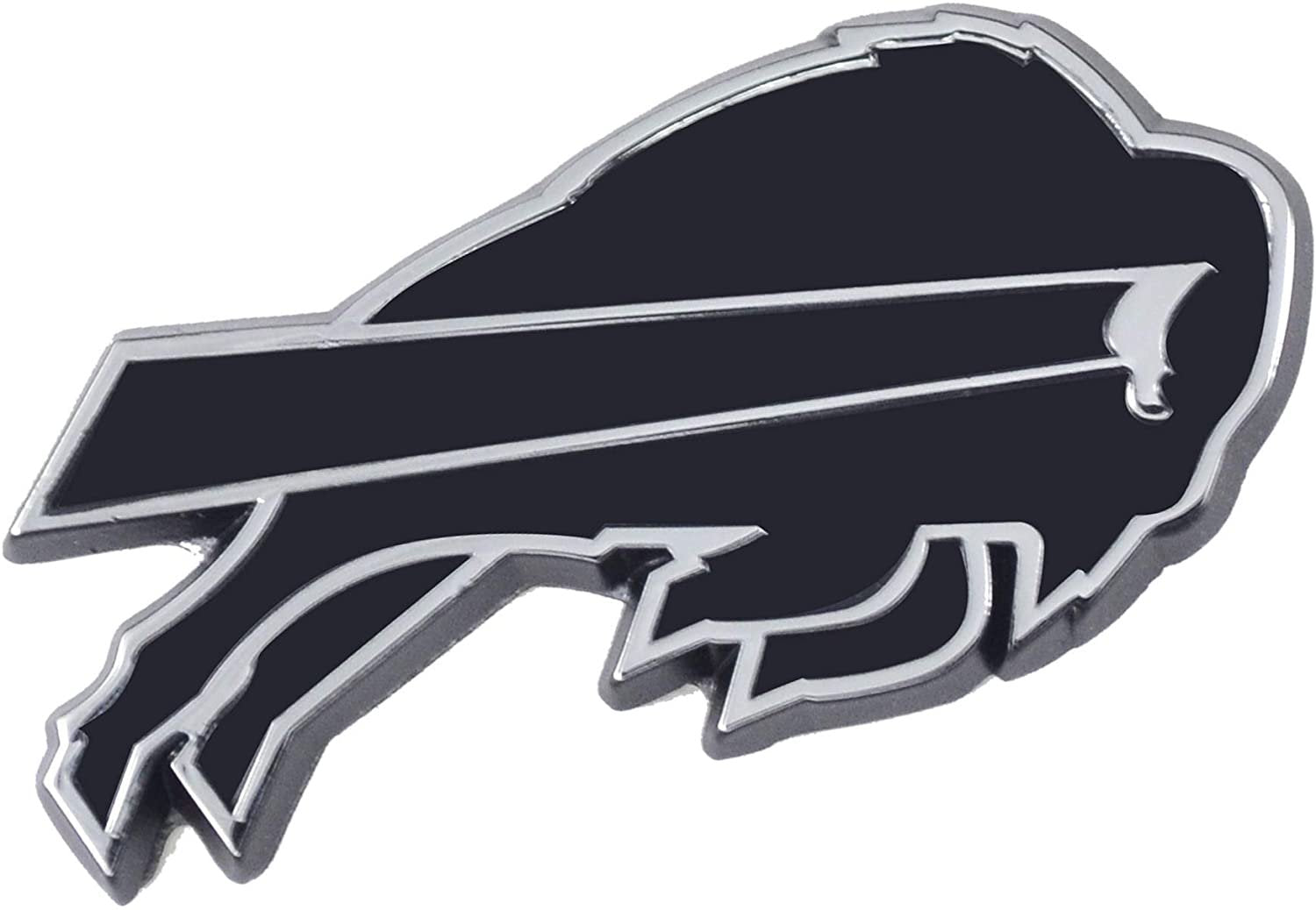 Buffalo Bills Solid Metal Raised Auto Emblem Decal Adhesive Backing
