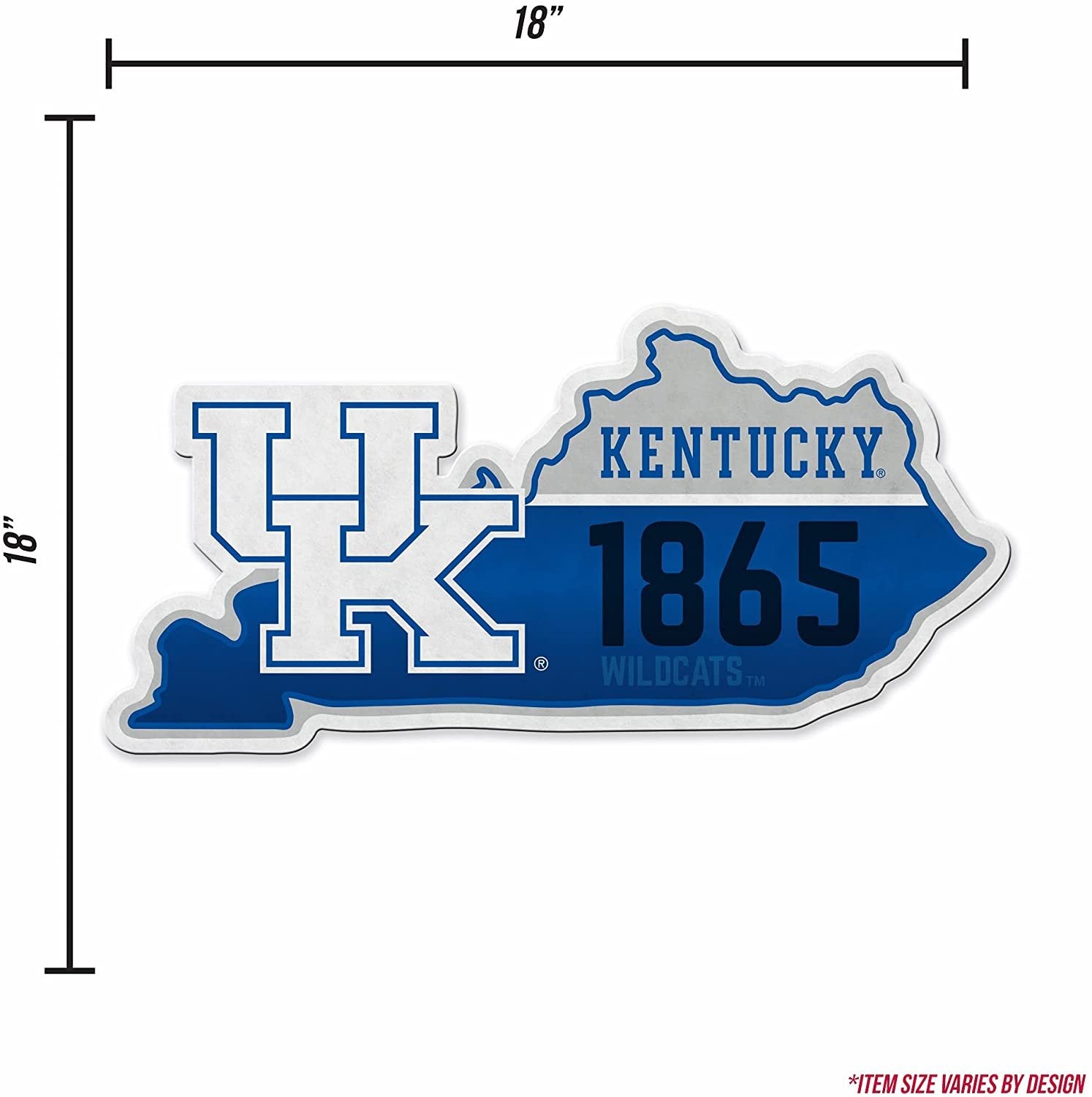 Kentucky Wildcats Pennant State Shape 18 Inch Soft Felt University of