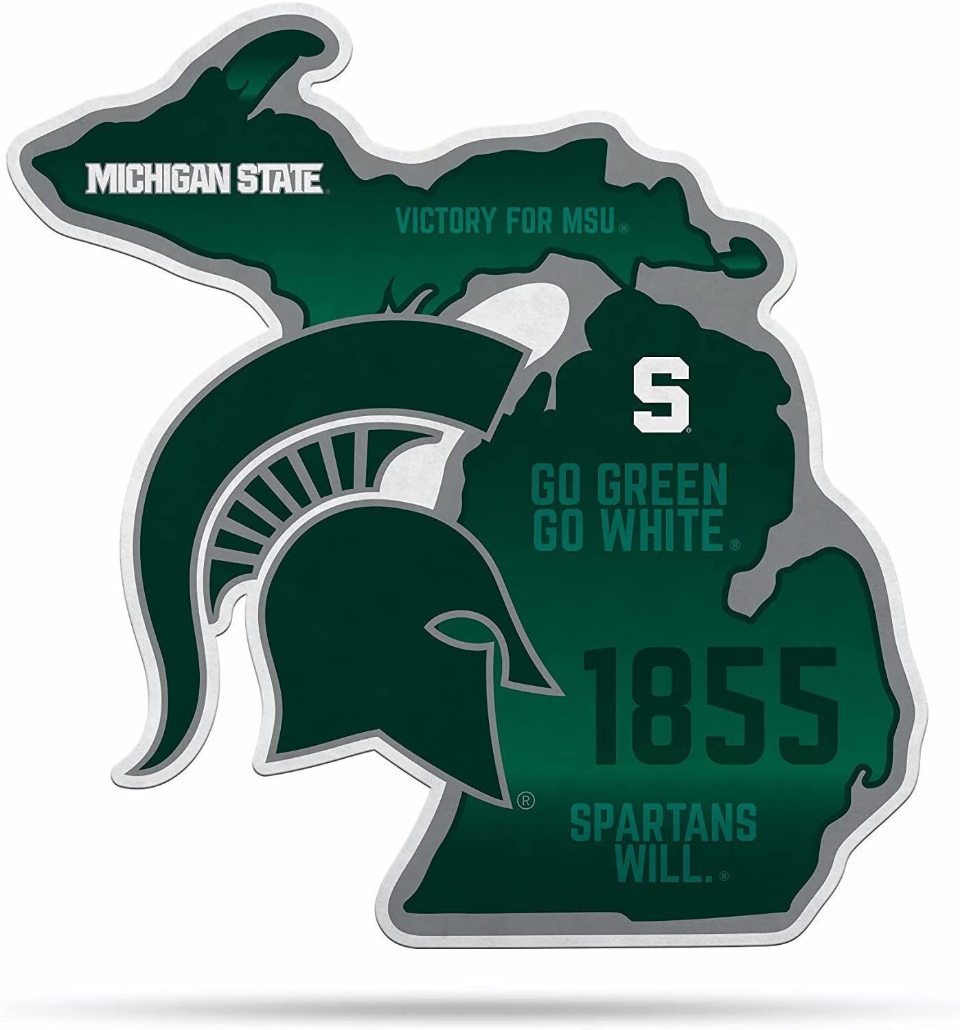Michigan State Spartans Pennant State Shape 18 Inch Soft Felt University of