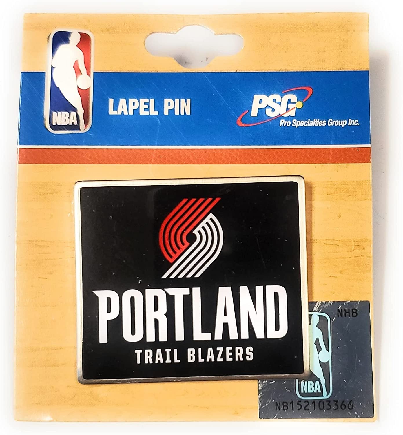 Portland Trail Blazers Premium Metal Pin, Lapel Hat Tie, Push Pin Backing