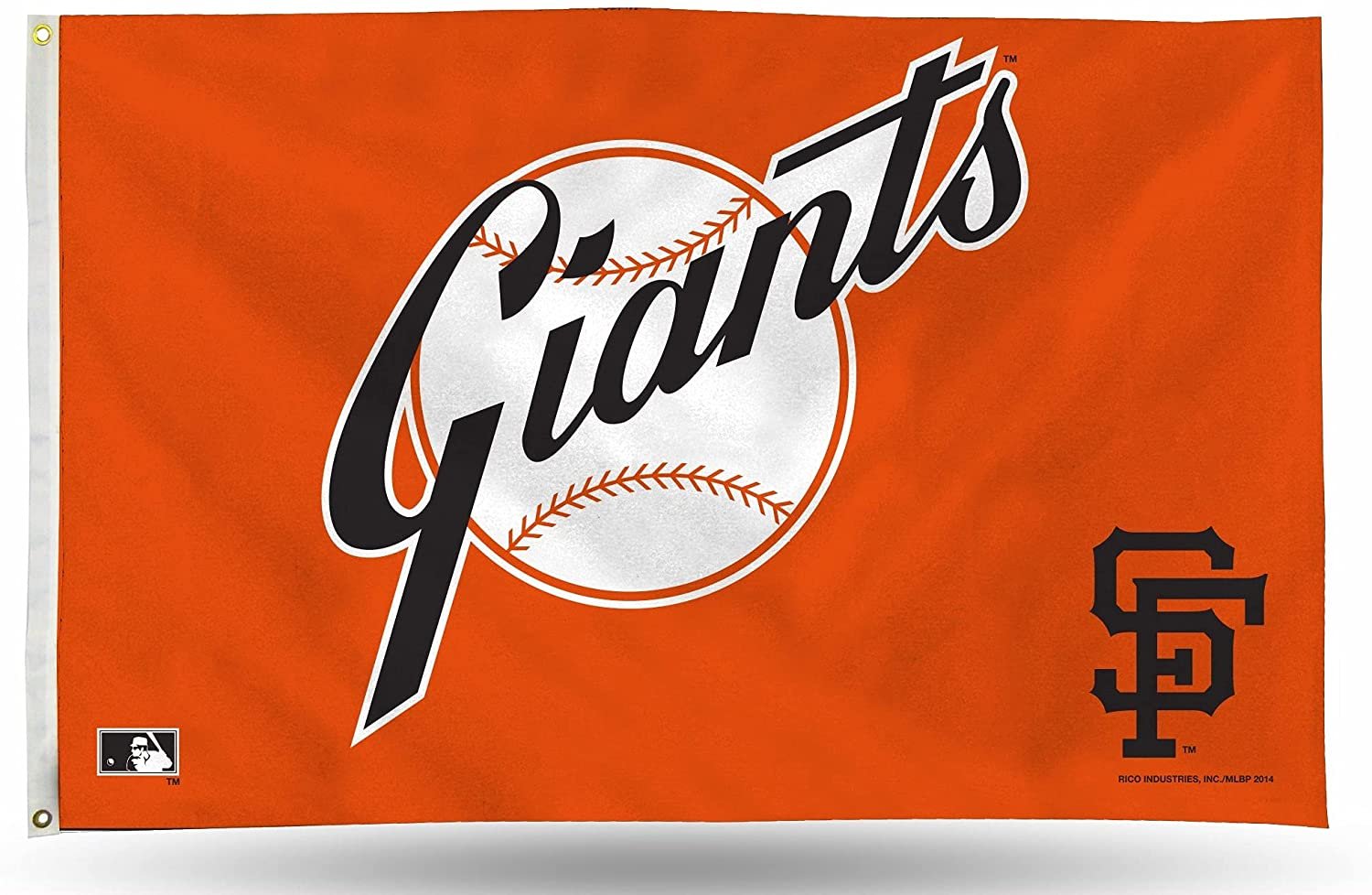 San Francisco Giants Premium 3x5 Feet Flag Banner, Retro Logo, Metal Grommets, Outdoor Indoor, Single Sided