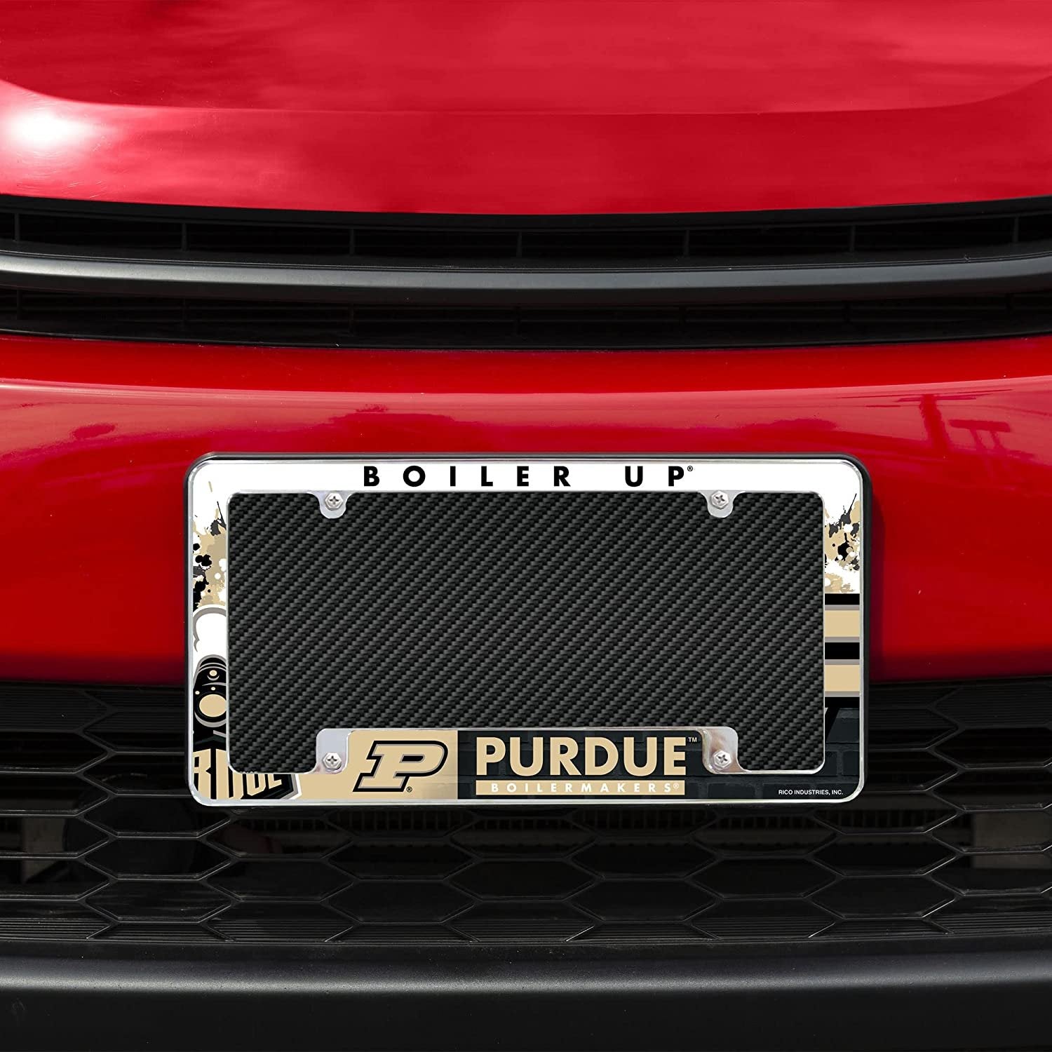 Purdue Boilermakers Metal License Plate Frame Tag Cover All Over Design University