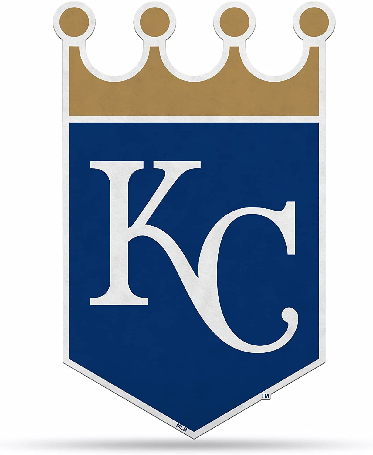 Kansas City Royals Pennant Felt Primary Logo 18 Inch Shape Cut