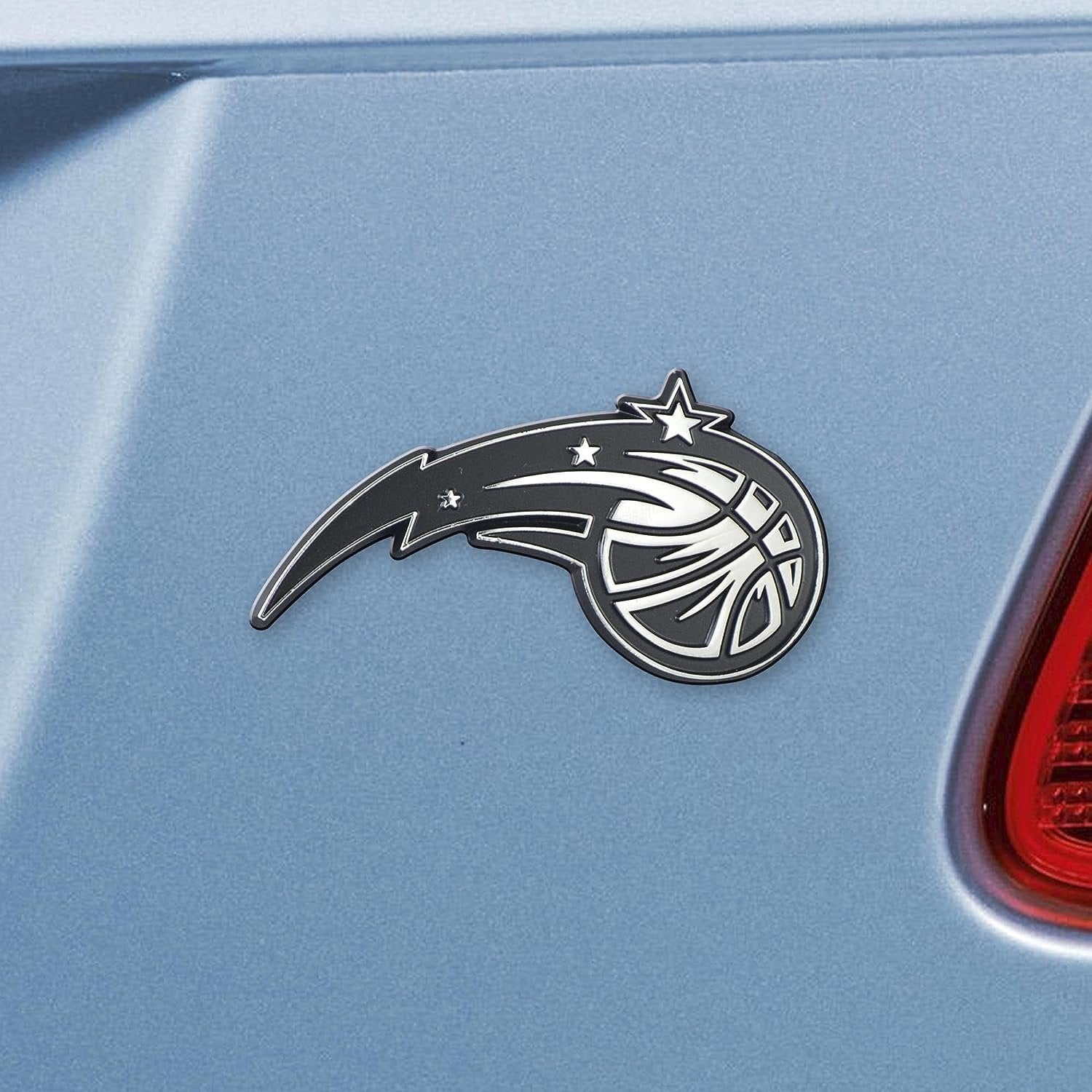 Orlando Magic Solid Metal Raised Auto Emblem Decal Adhesive Backing
