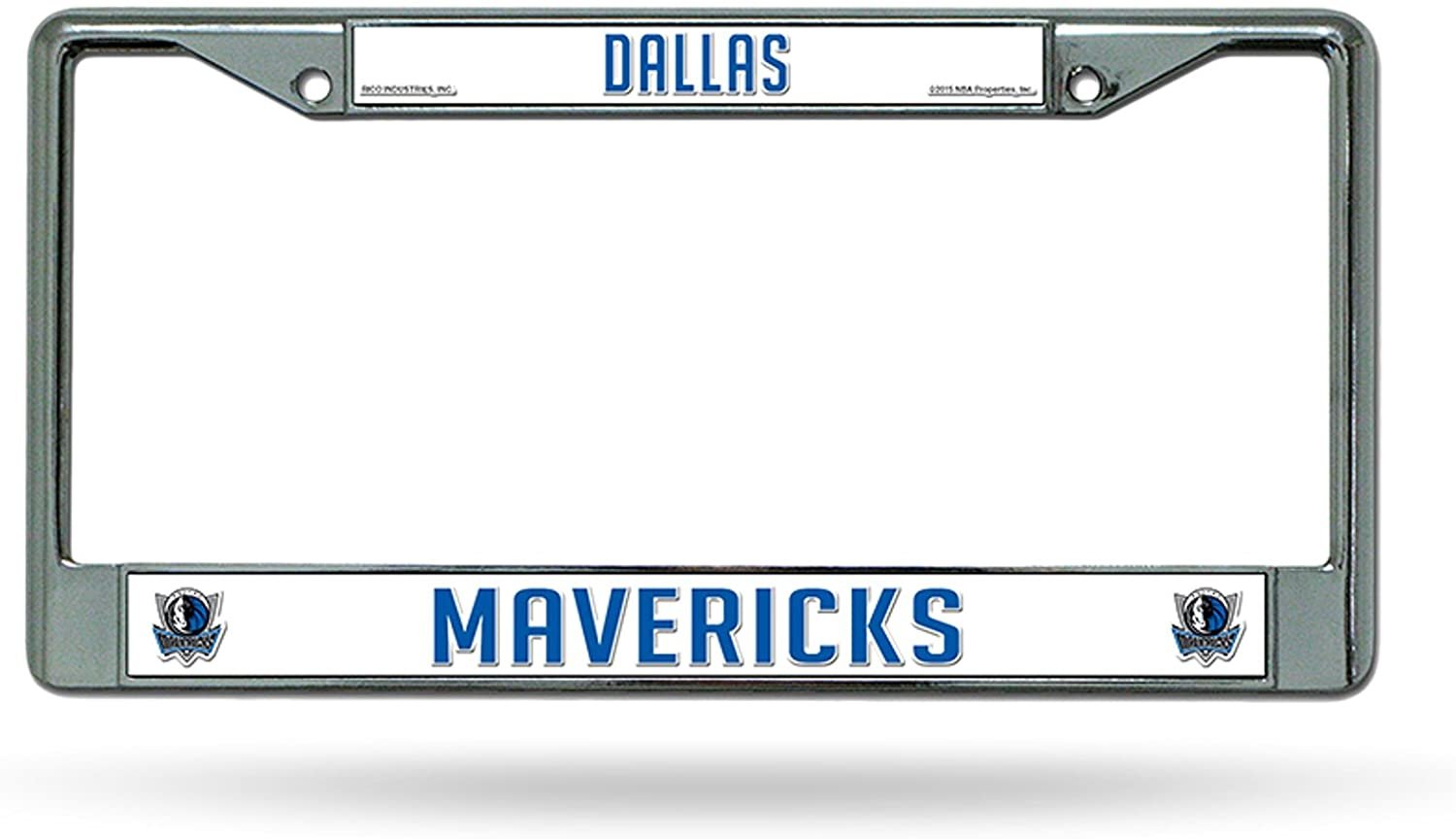 Dallas Mavericks Premium Metal License Plate Frame Chrome Tag Cover, 12x6 Inch