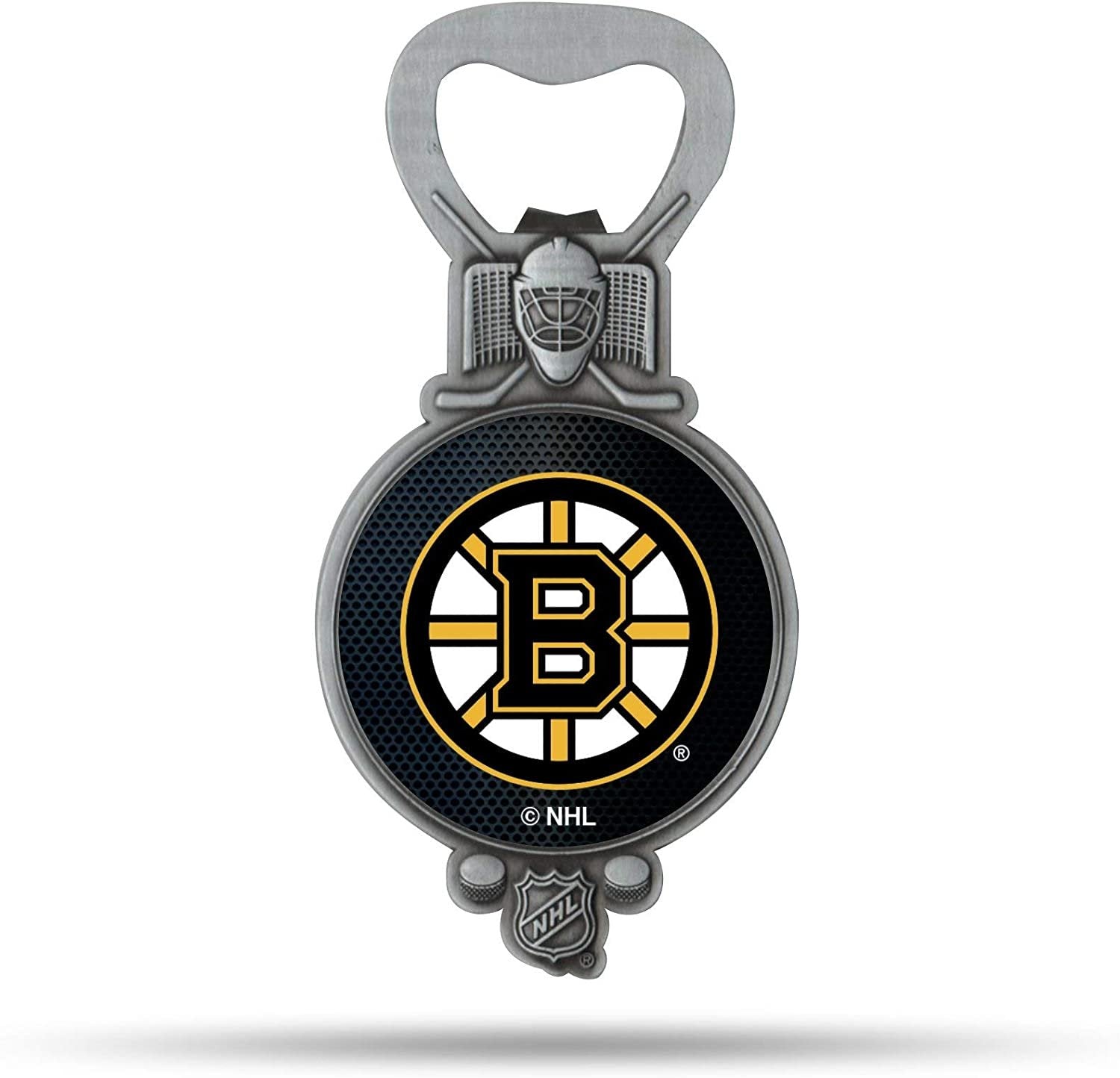 Bruins Bottle Opener Magnet Pewter Metal Magnetic Party Starter Hockey
