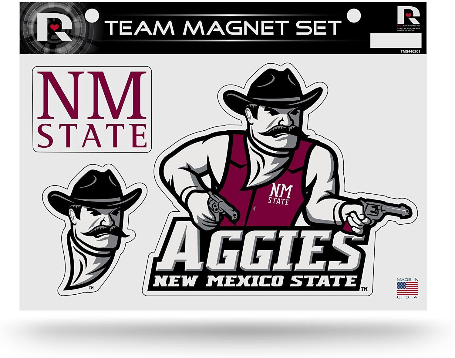 New Mexico State University Aggies Multi Team Magnet Set Sheet 8.5x11 Inch