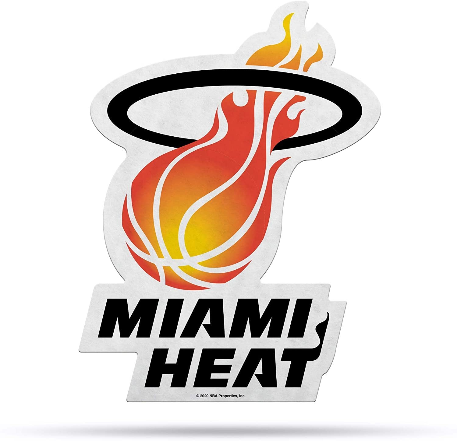 Miami Heat Soft Felt Pennant, Retro Logo Design, 18 Inch, Easy To Hang