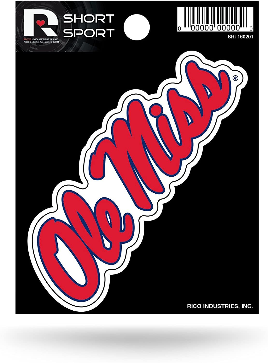 University of Mississippi Rebel Ole Miss 3 Inch Decal Sticker Die Cut