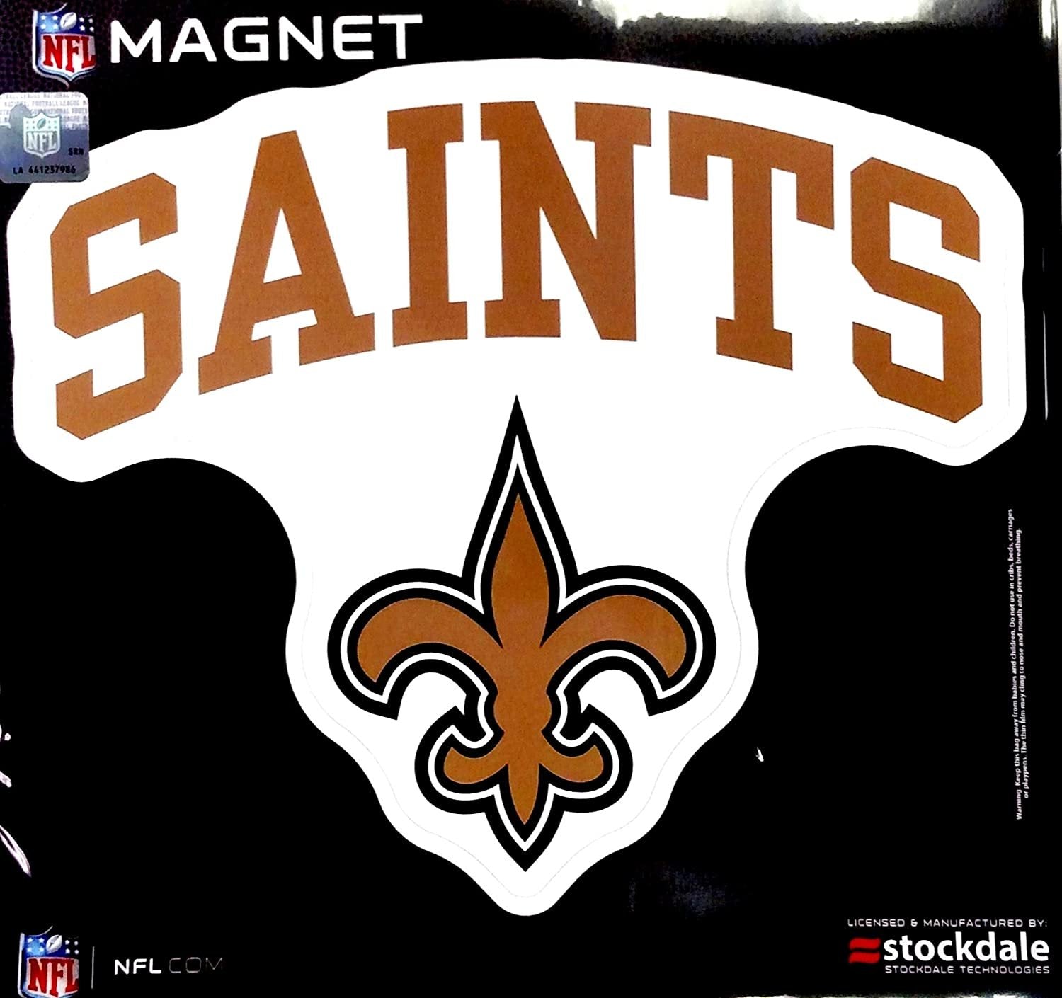 New Orleans Saints ARCH Style Logo 12" Magnet Heavy Duty Auto Home NFL Football