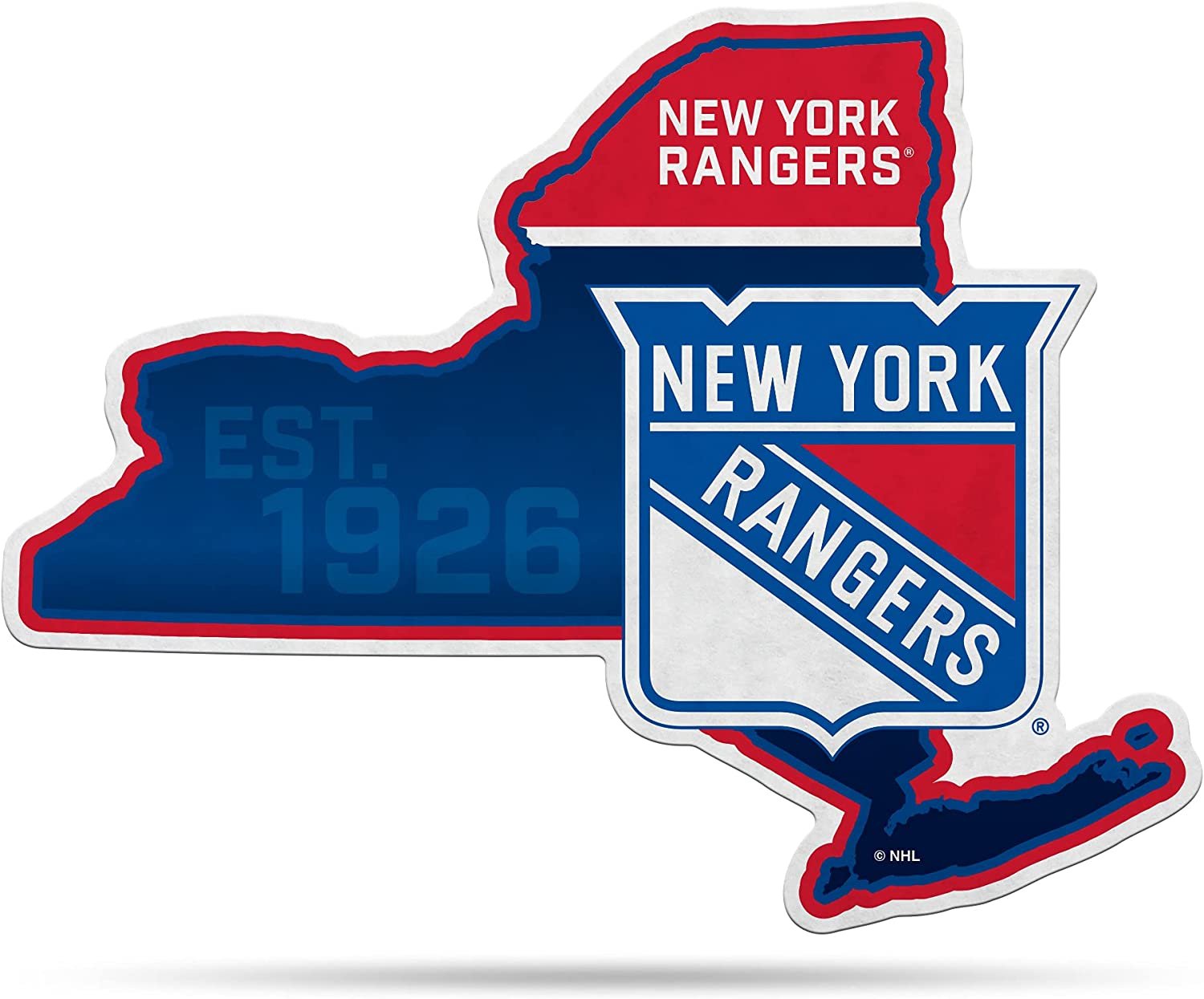 New York Rangers 18" State Design Pennant Soft Felt