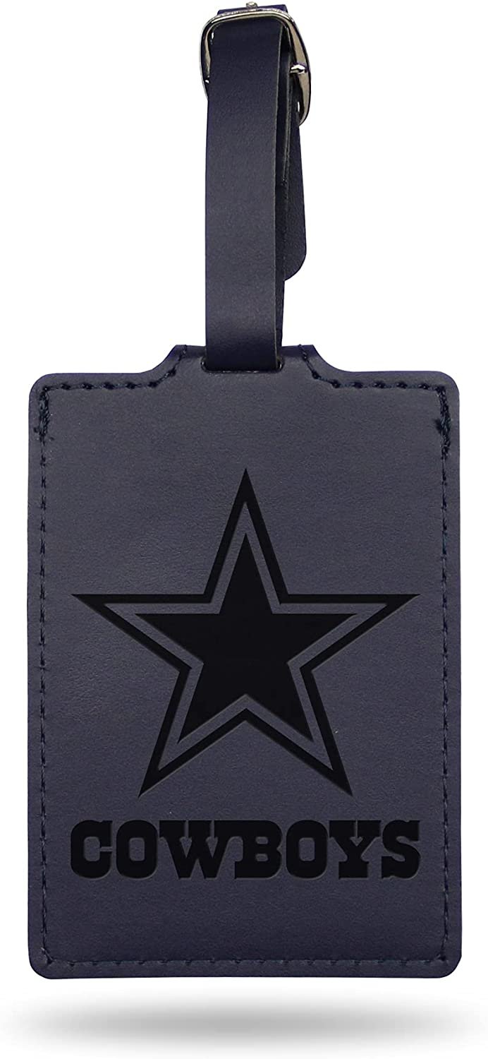 Dallas Cowboys Luggage Bag Tag Laser Engraved Ultra Suede Includes ID Card