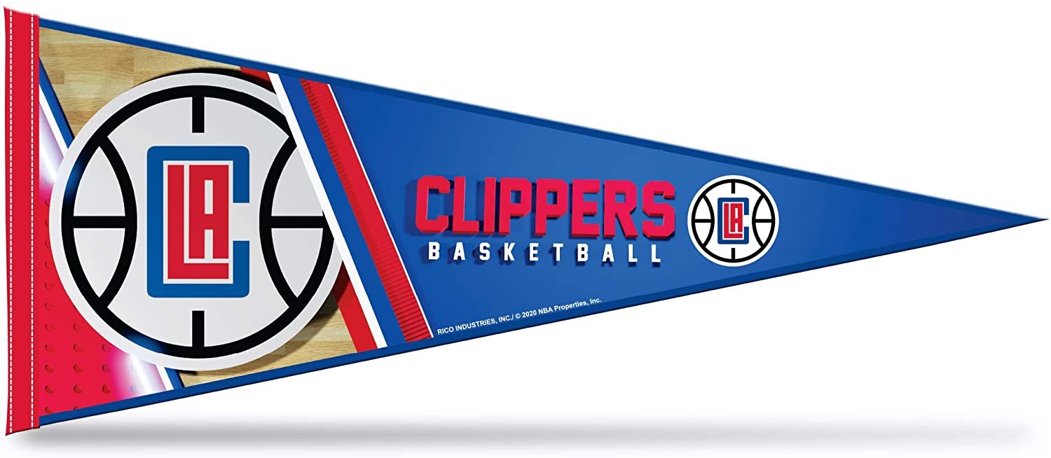 Los Angeles Clippers Pennant 12x30 Inch Soft Felt
