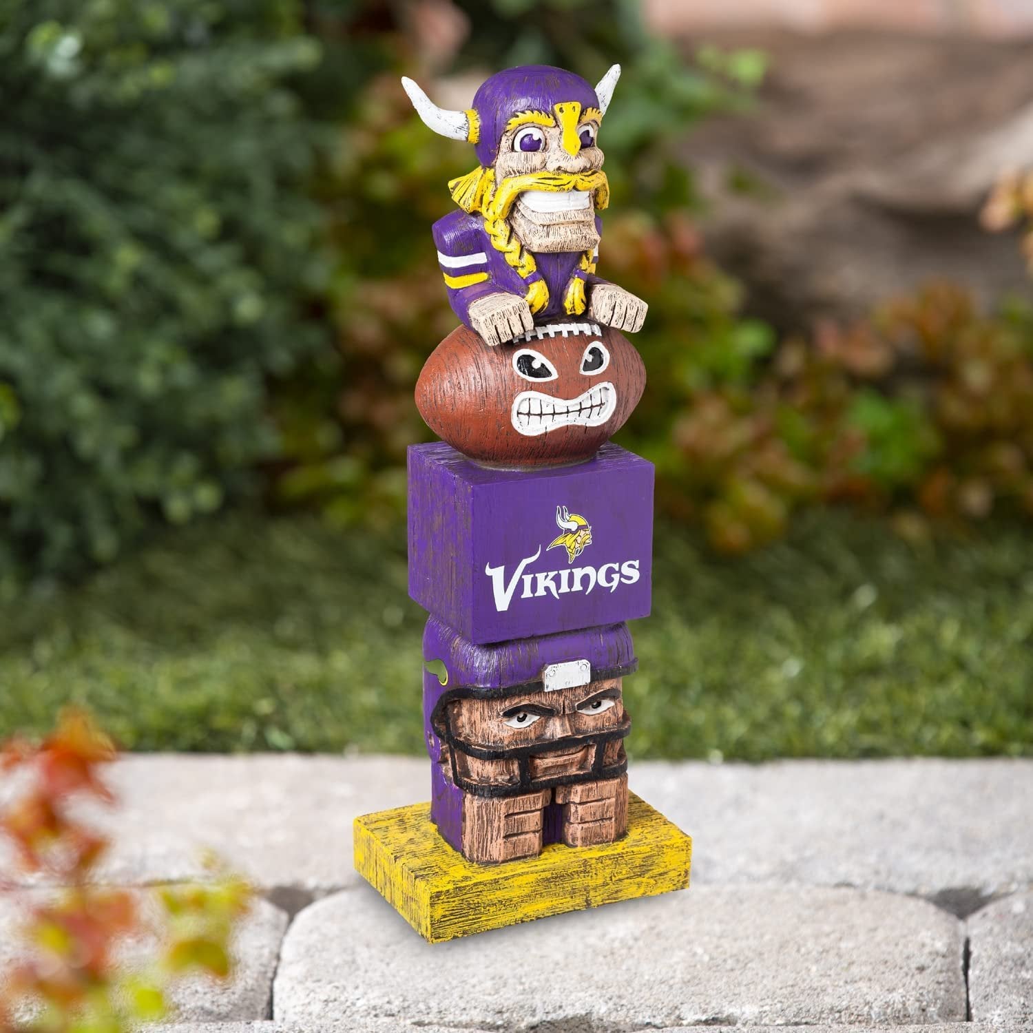 Minnesota Vikings 16 Inch Tiki Totem Garden Statue Resin Outdoor Decoration