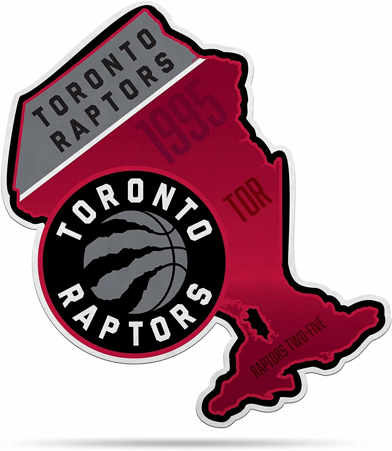 Toronto Raptors 18" State Design Pennant Soft Felt