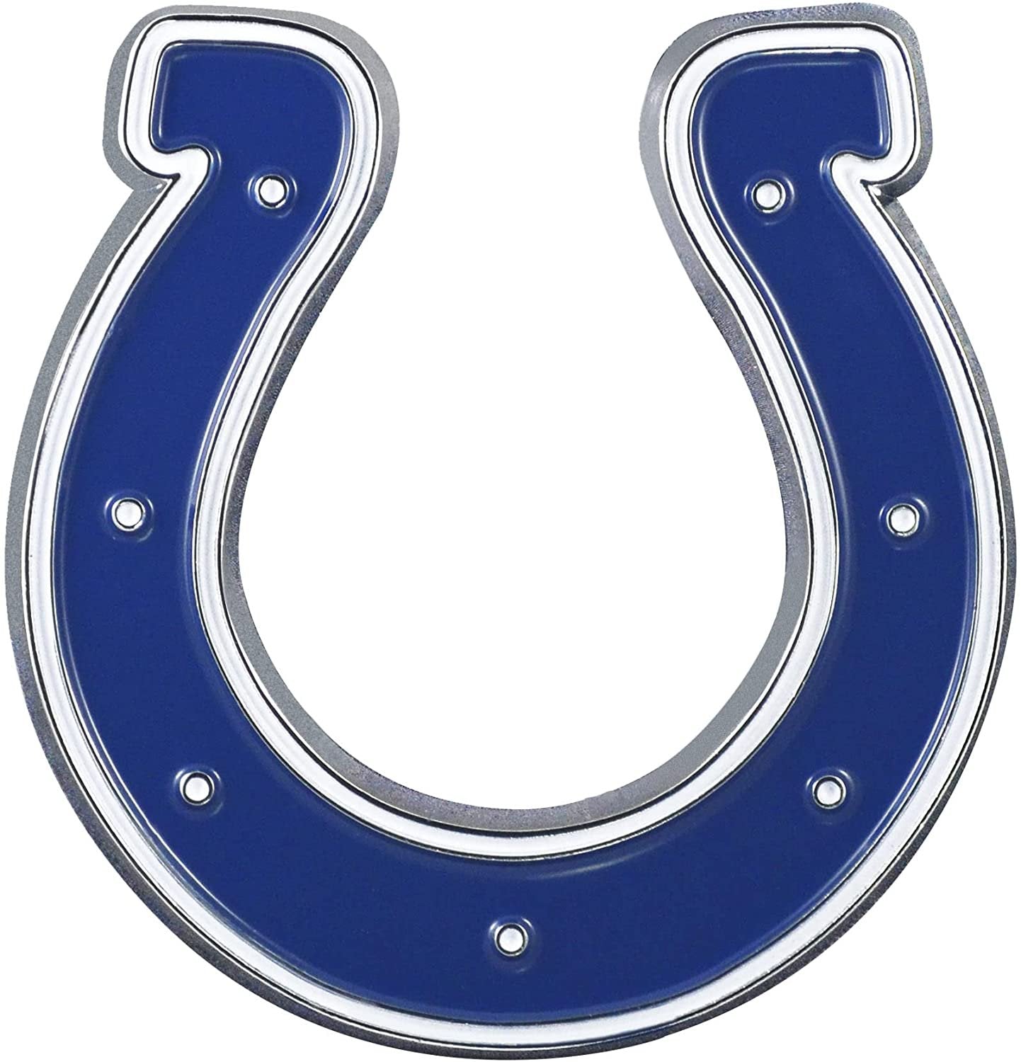 Indianapolis Colts Solid Metal Color Auto Emblem Raised Die Cut